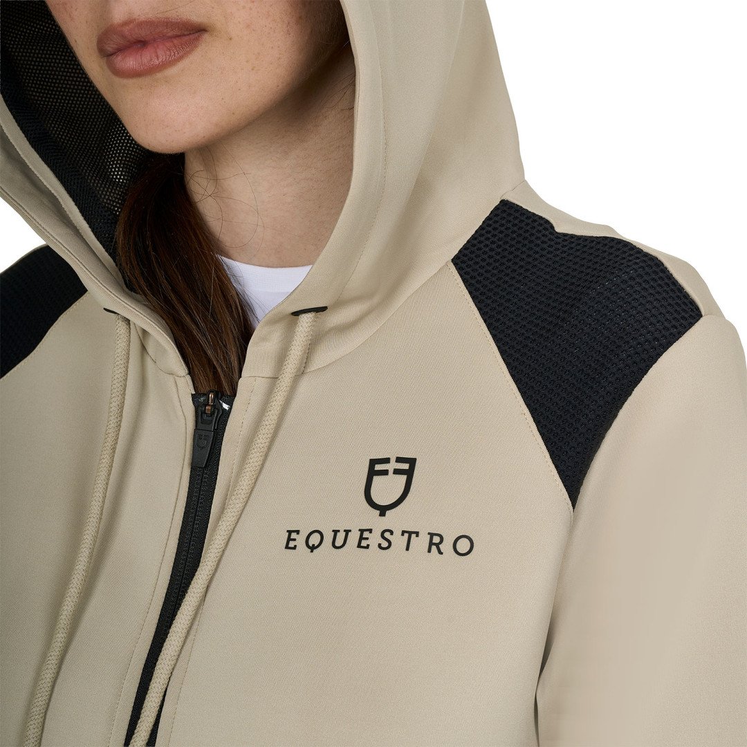 Sweat à capuche court pour femme