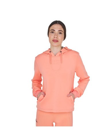 Felpa donna cut out con cappuccio