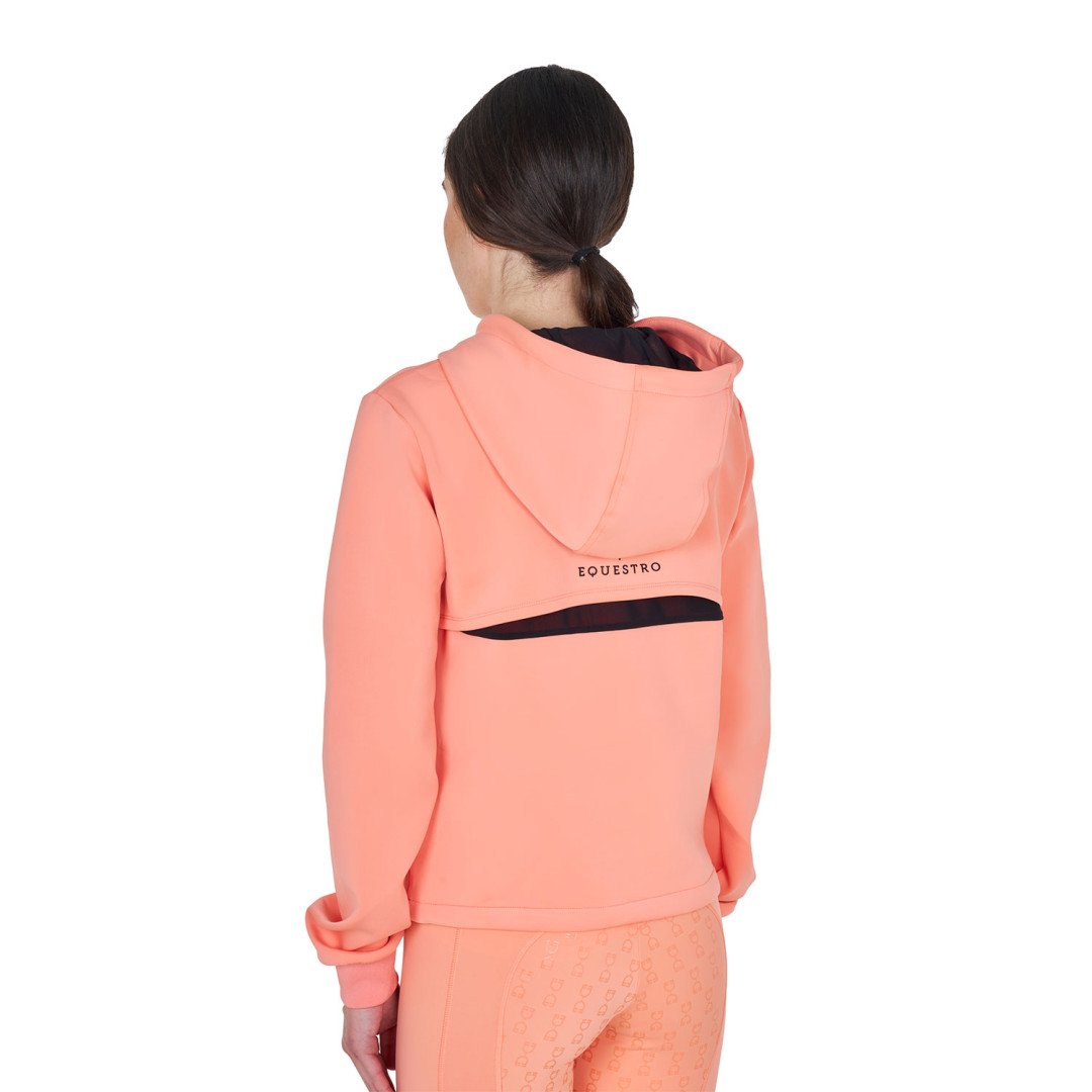 Sweat à capuche ajouré pour femme