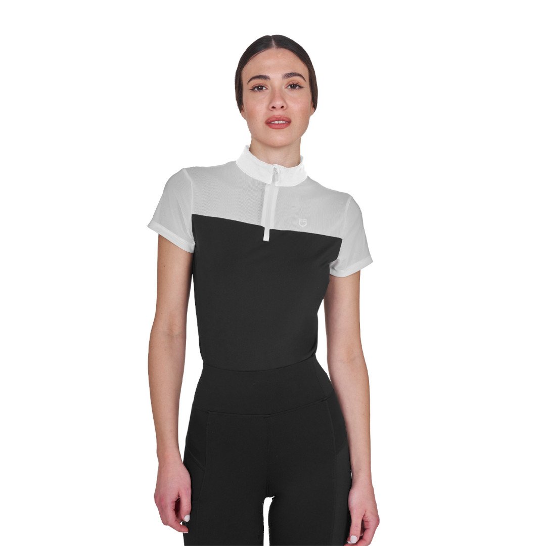 Women's mesh training polo shirt