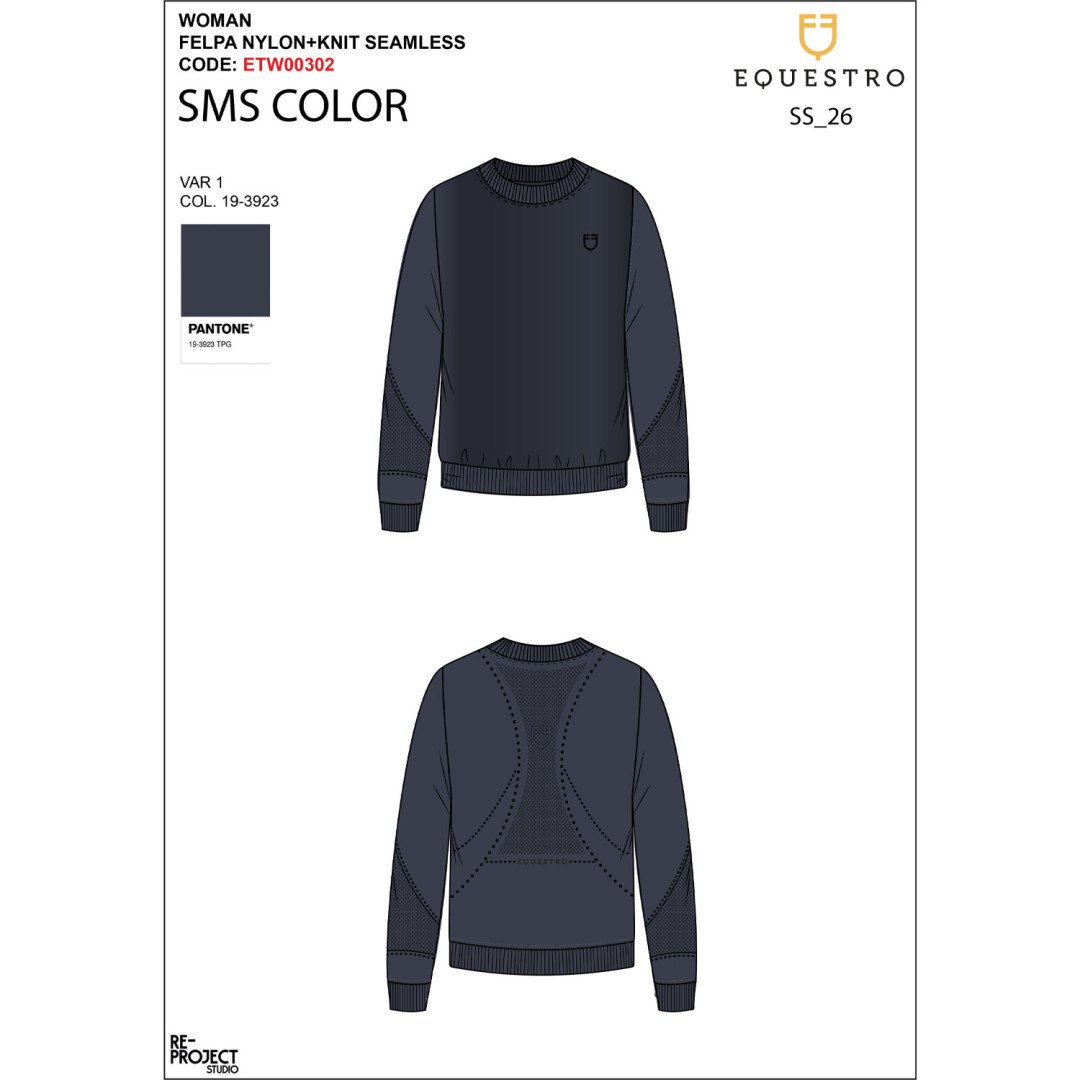 Equitation Anglaise Felpa tecnica donna girocollo con inserti micro mesh 113,93&nbsp;€