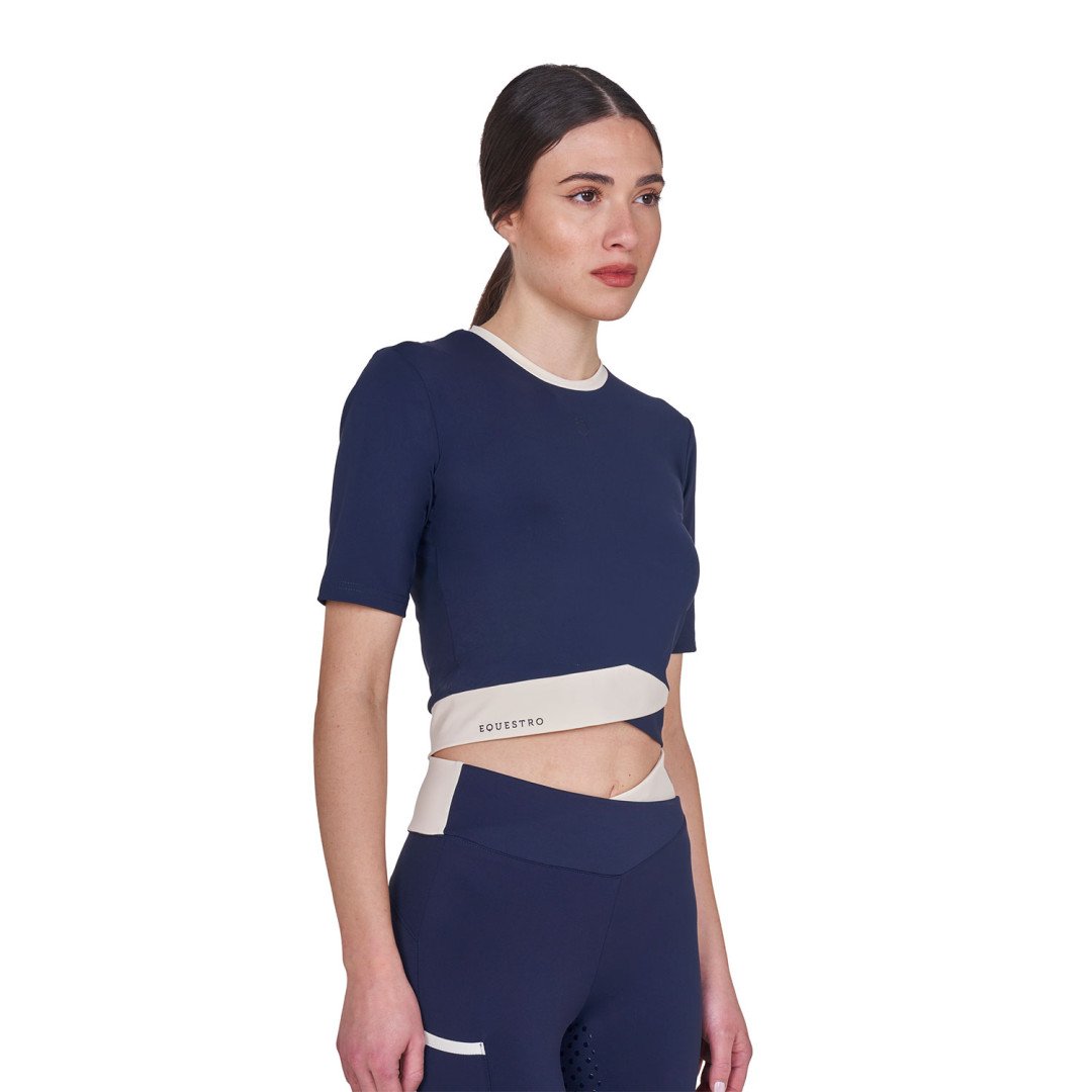 English Riding T-shirt crop donna in tessuto tecnico 40,90&nbsp;€
