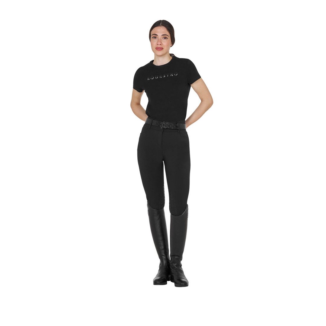 Equitation Anglaise T-shirt donna in cotone logo laminato 45,08&nbsp;€