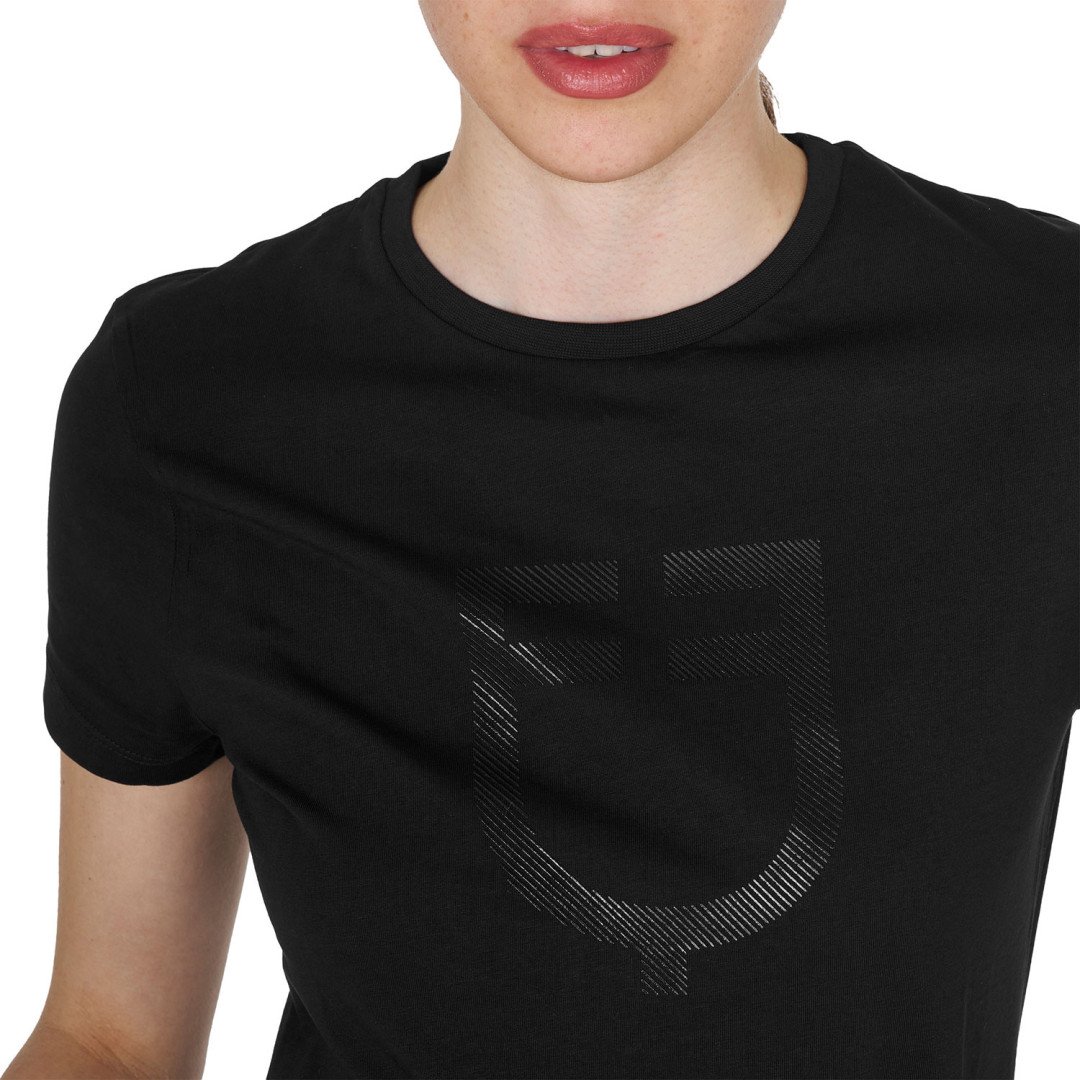 Monta Inglese T-shirt basic donna logo glossy tono su tono 45,08&nbsp;€