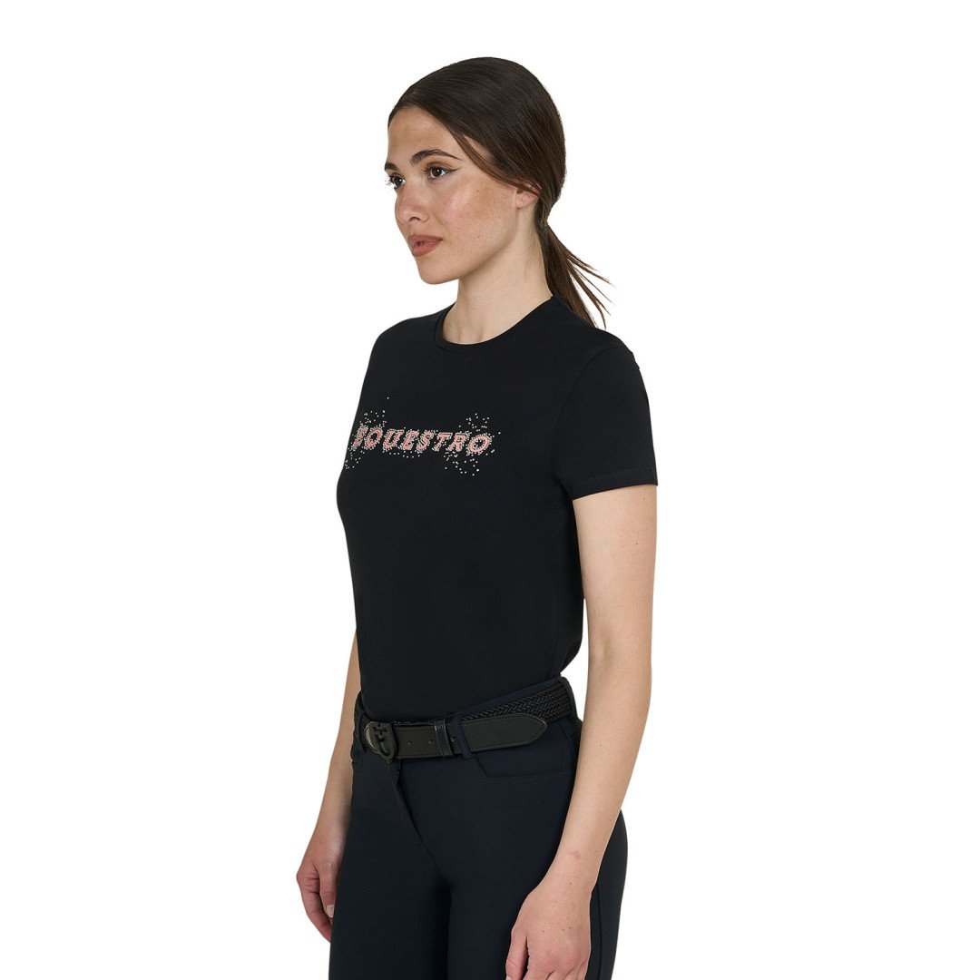 Equitation Anglaise T-shirt donna Strass in cotone 56,56&nbsp;€