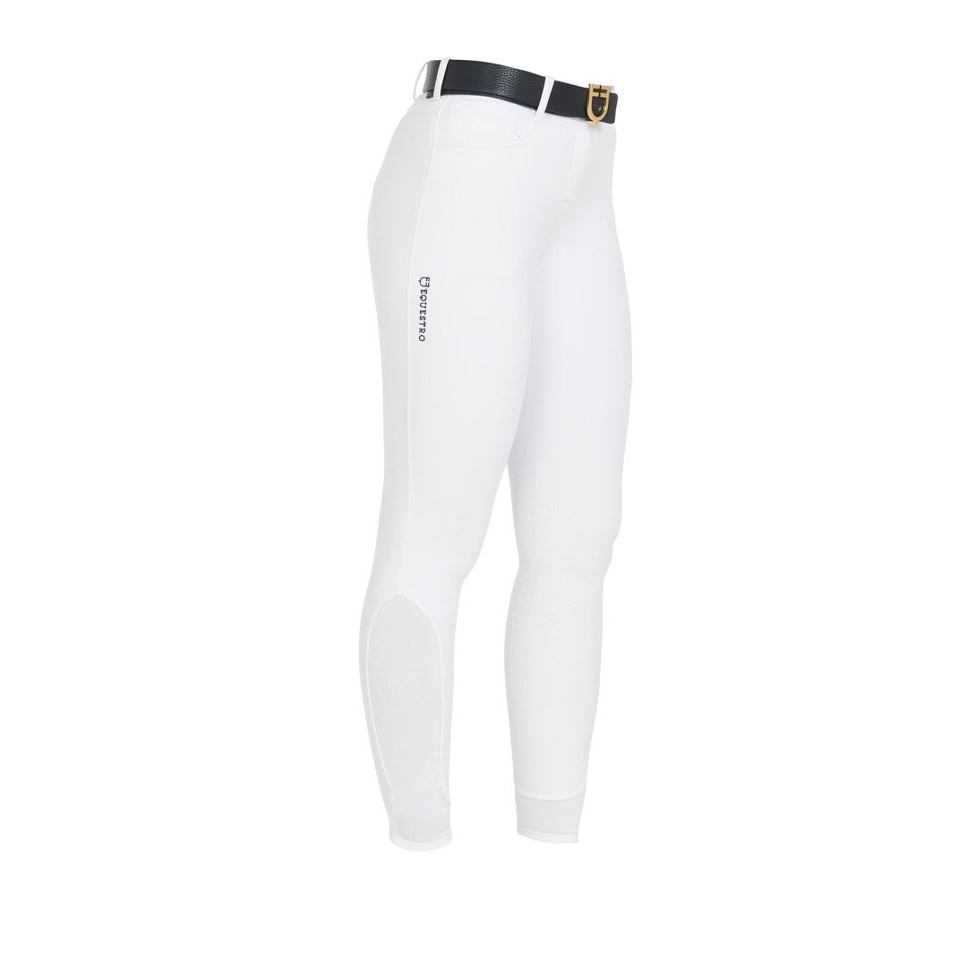 Pantaloni donna slim fit grip con logo Equestro