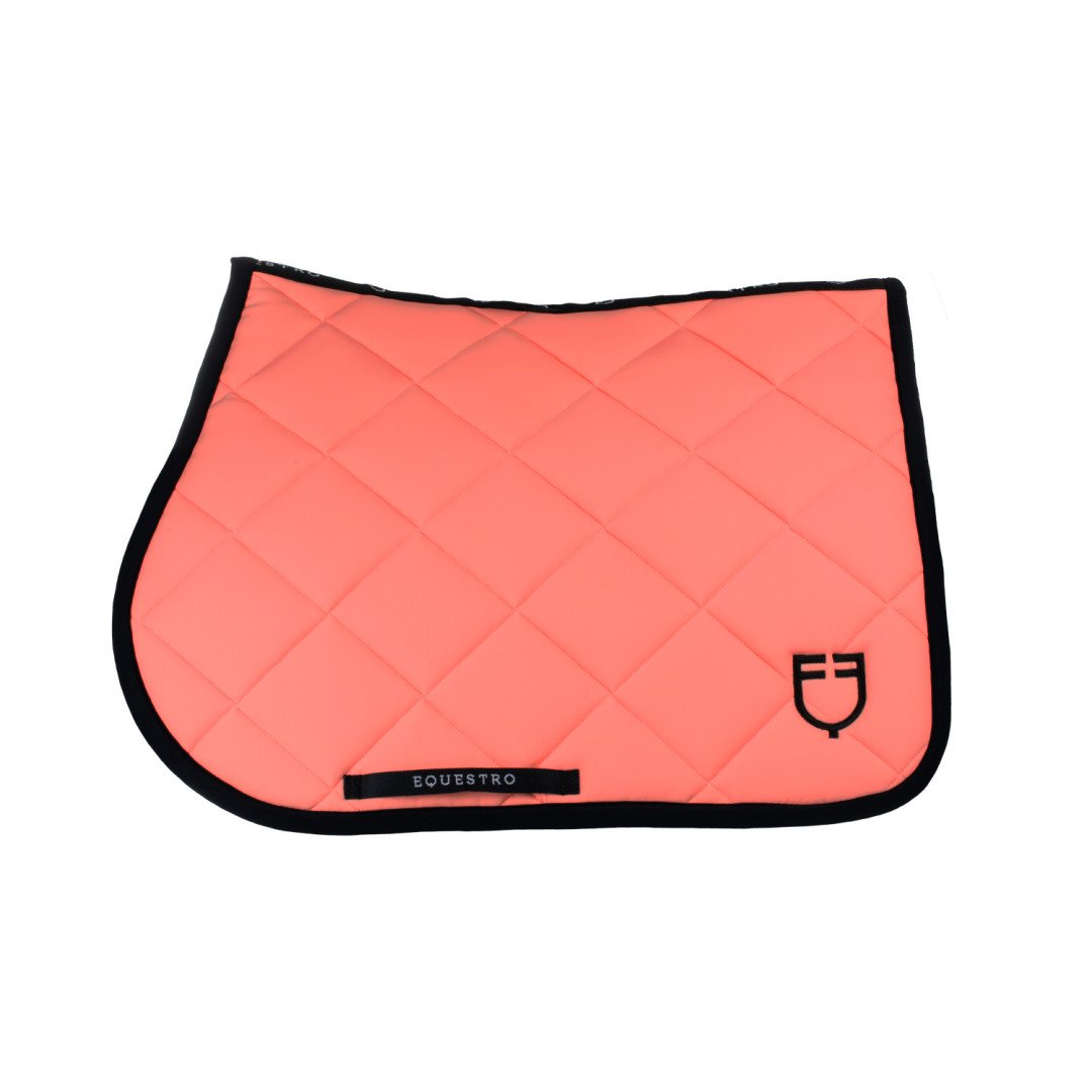 Equestro Jumping Saddlepad in Black Line Edition Technical Fabric