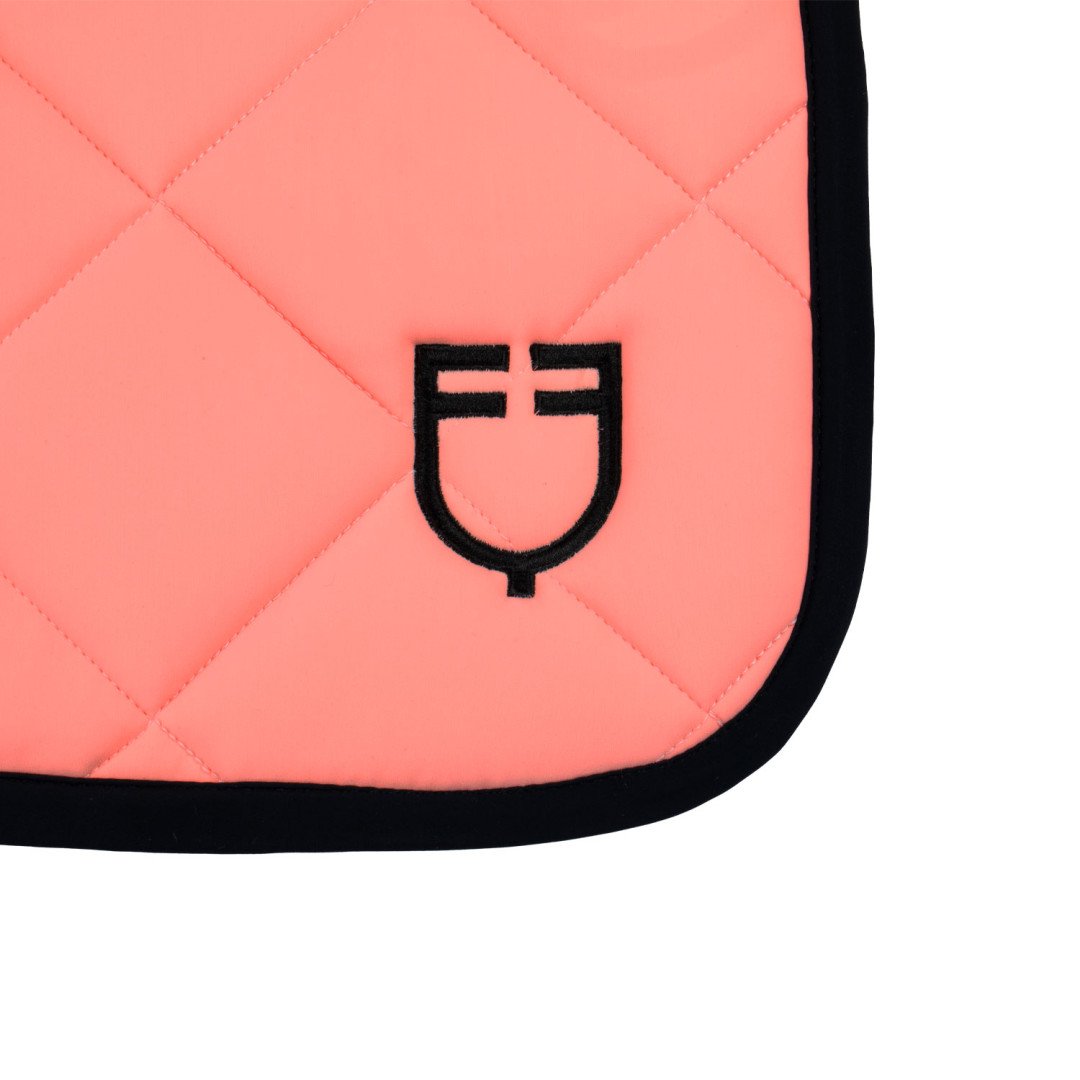 Equestro Jumping Saddlepad in Black Line Edition Technical Fabric