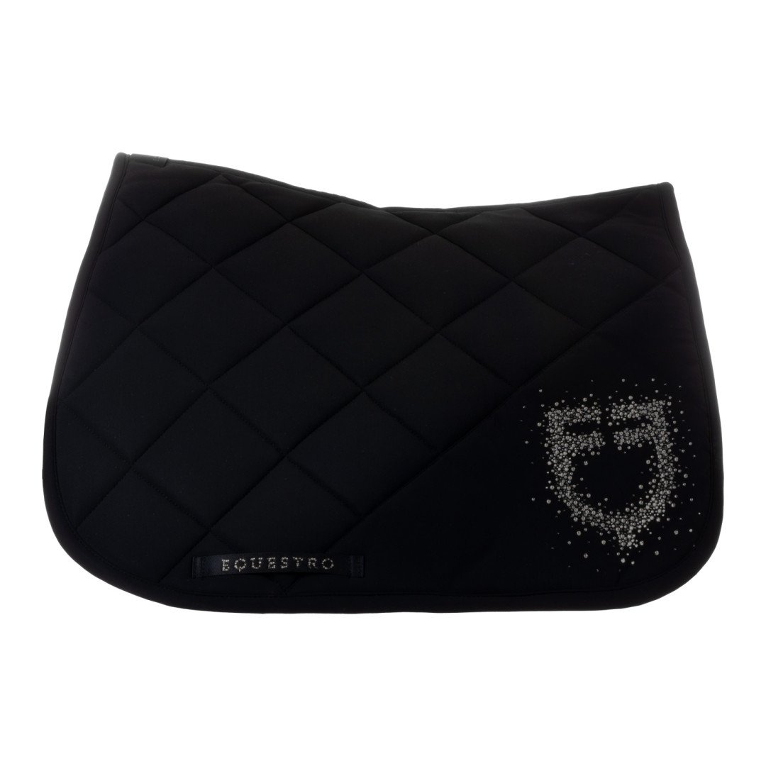 Jumping Saddlepad in technical fabric with rhinestone logo