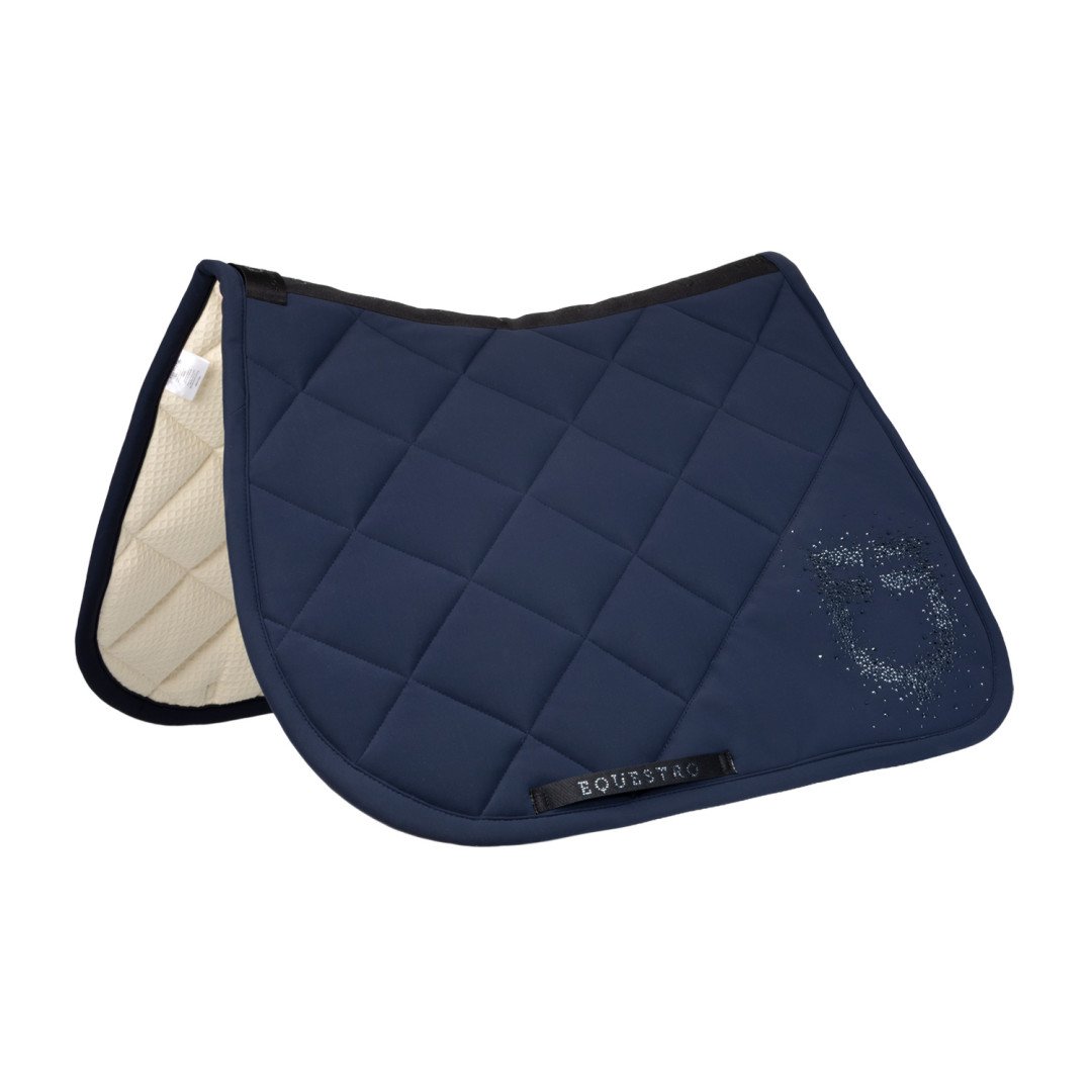 Jumping Saddlepad in technical fabric with rhinestone logo