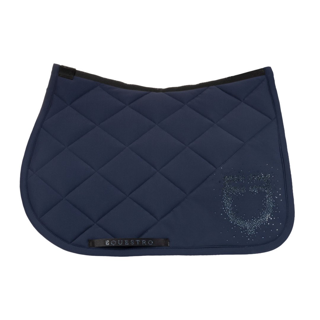 Jumping Saddlepad in technical fabric with rhinestone logo