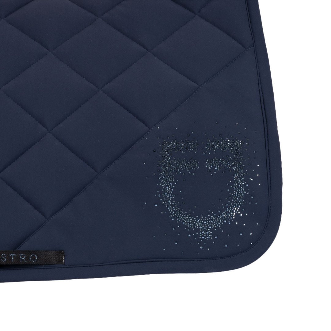 Jumping Saddlepad in technical fabric with rhinestone logo