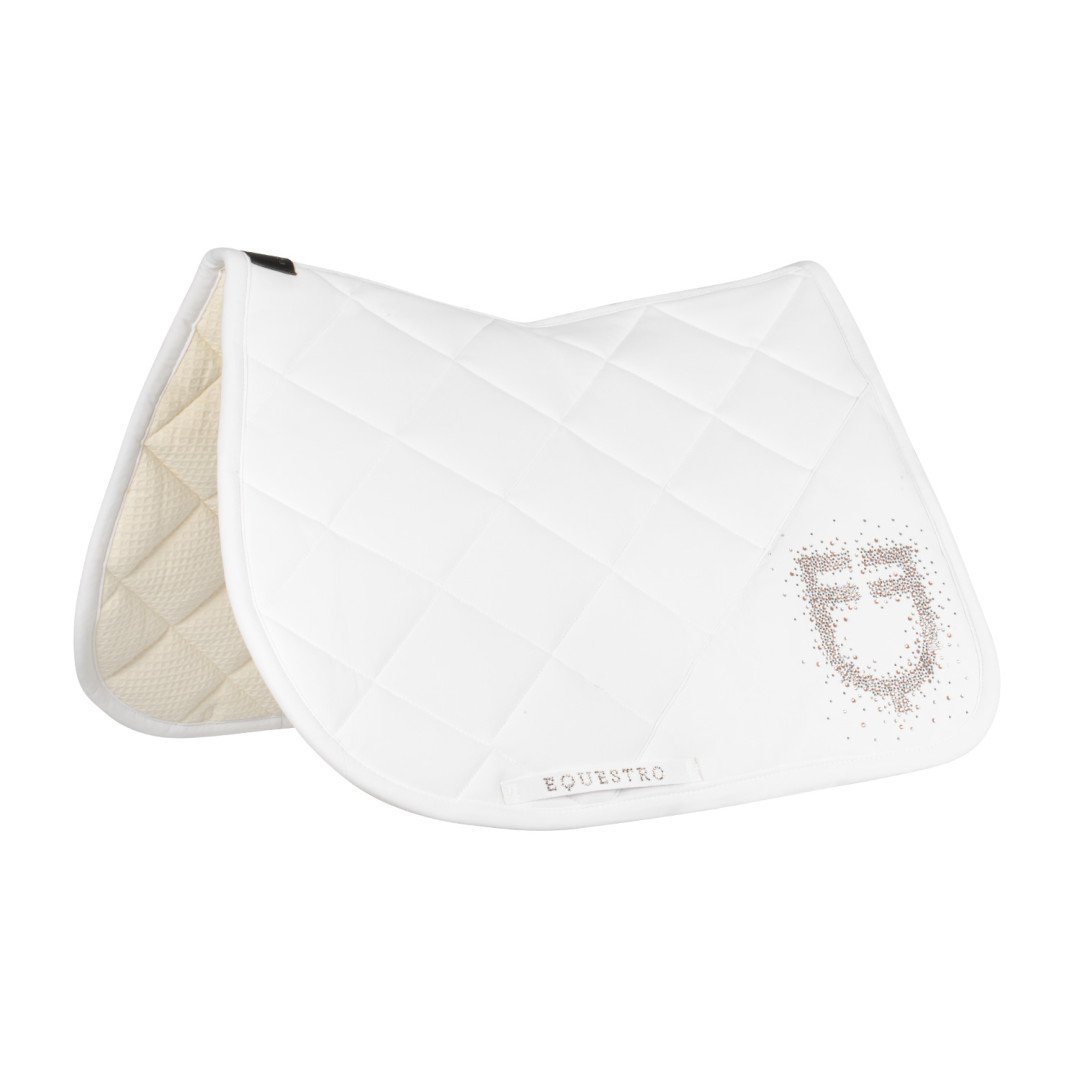 Jumping Saddlepad in technical fabric with rhinestone logo