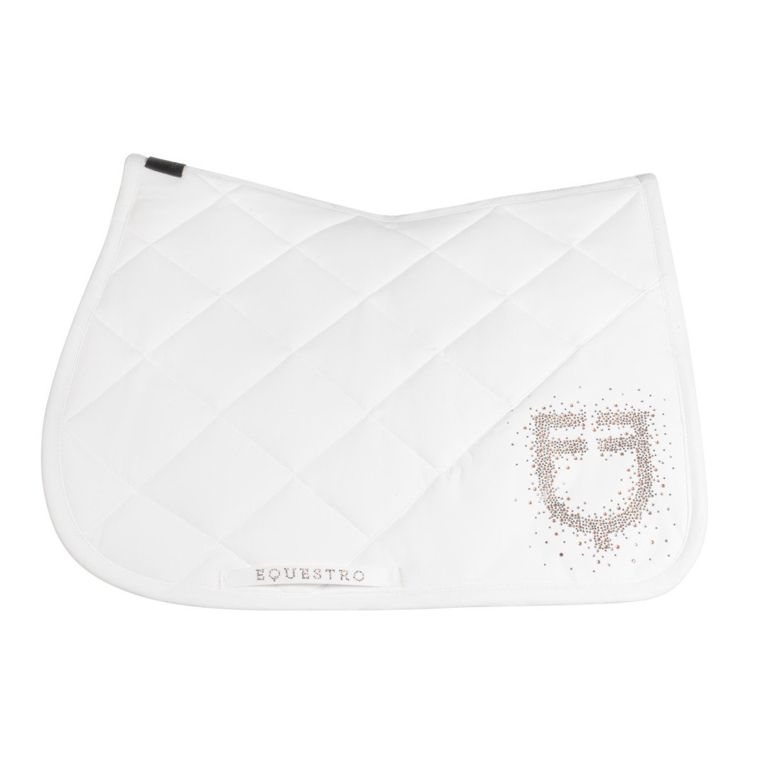 Jumping Saddlepad in technical fabric with rhinestone logo