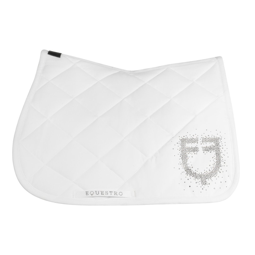Jumping Saddlepad in technical fabric with rhinestone logo