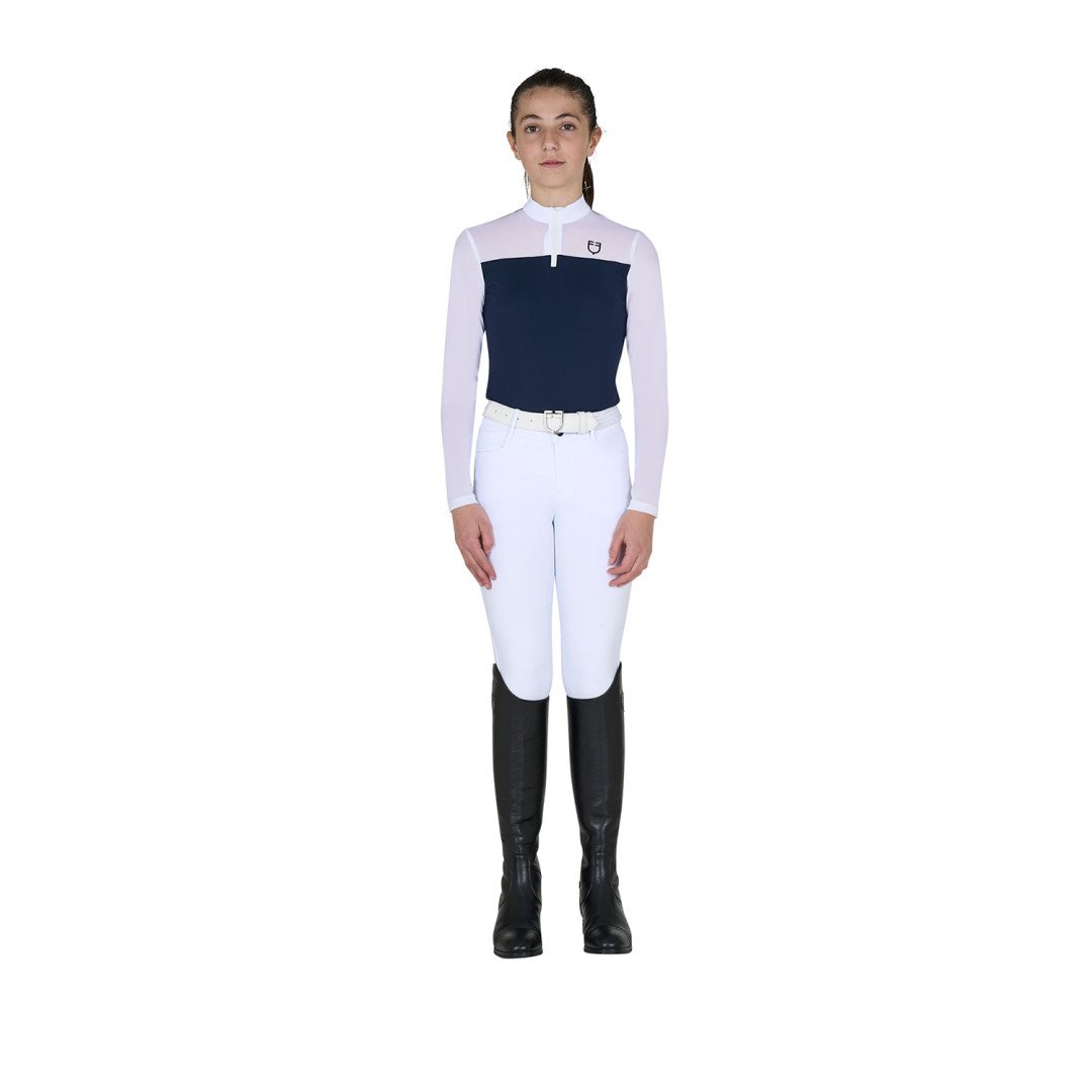 English Riding Polo concorso bambina manica lunga con inserti in micro mesh 54,10&nbsp;€