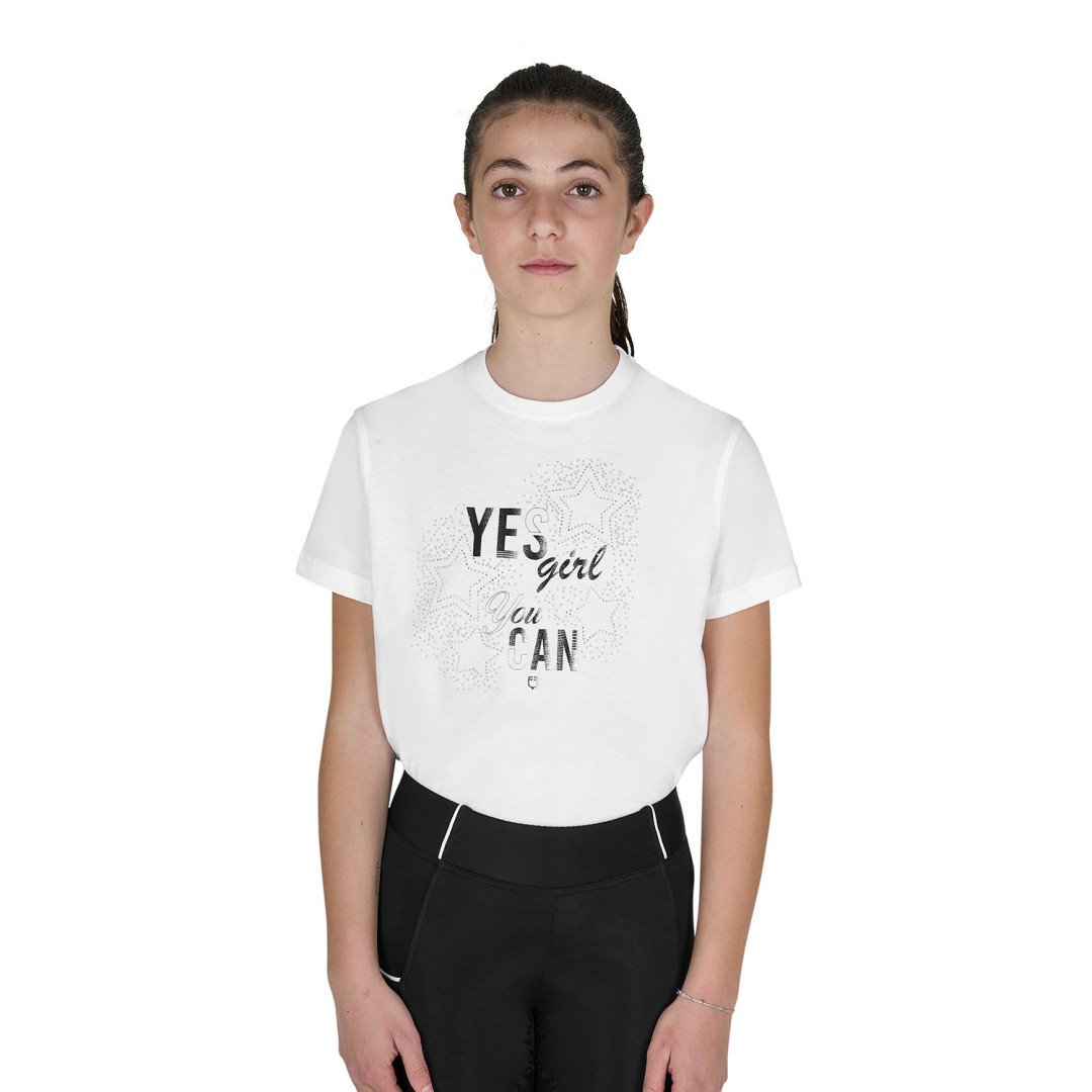 Equitation Anglaise T-shirt bambina Yes Girl You Can in cotone 49,10&nbsp;€