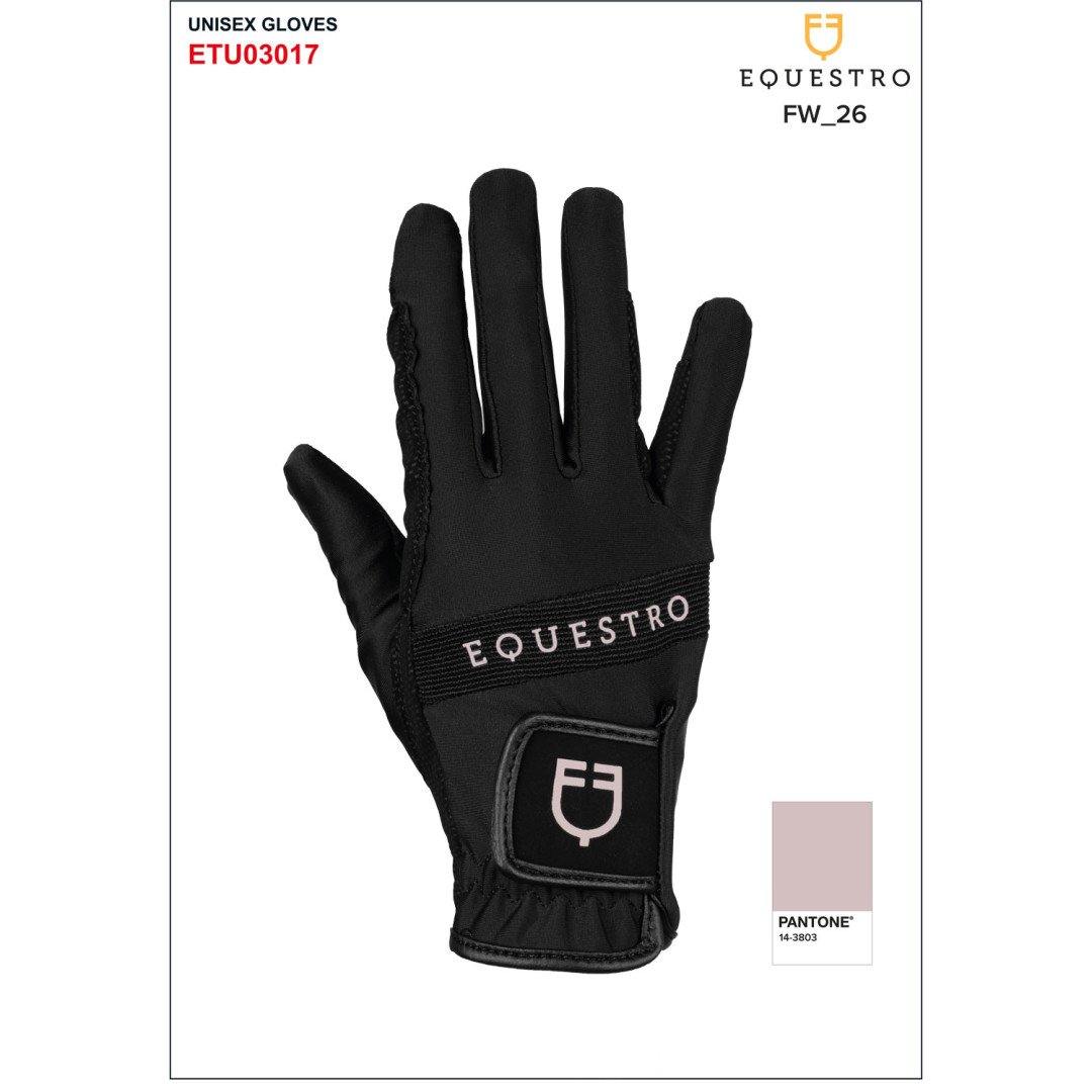 Guantes de tejido técnico con logo multicolor