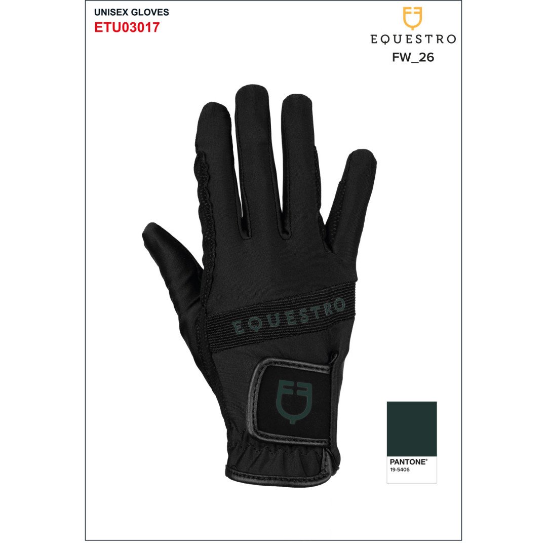 Guantes de tejido técnico con logo multicolor