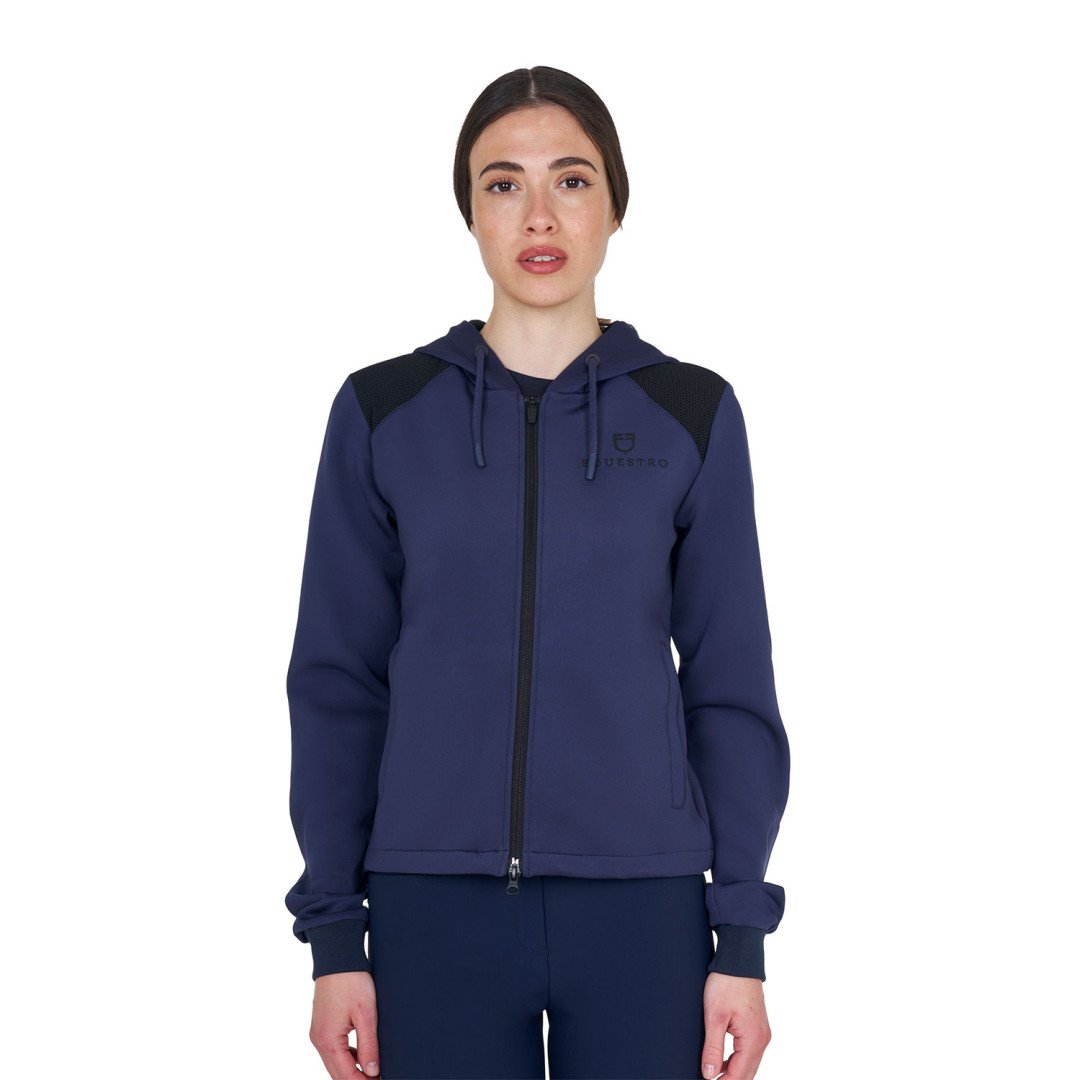 Sweat à capuche court pour femme