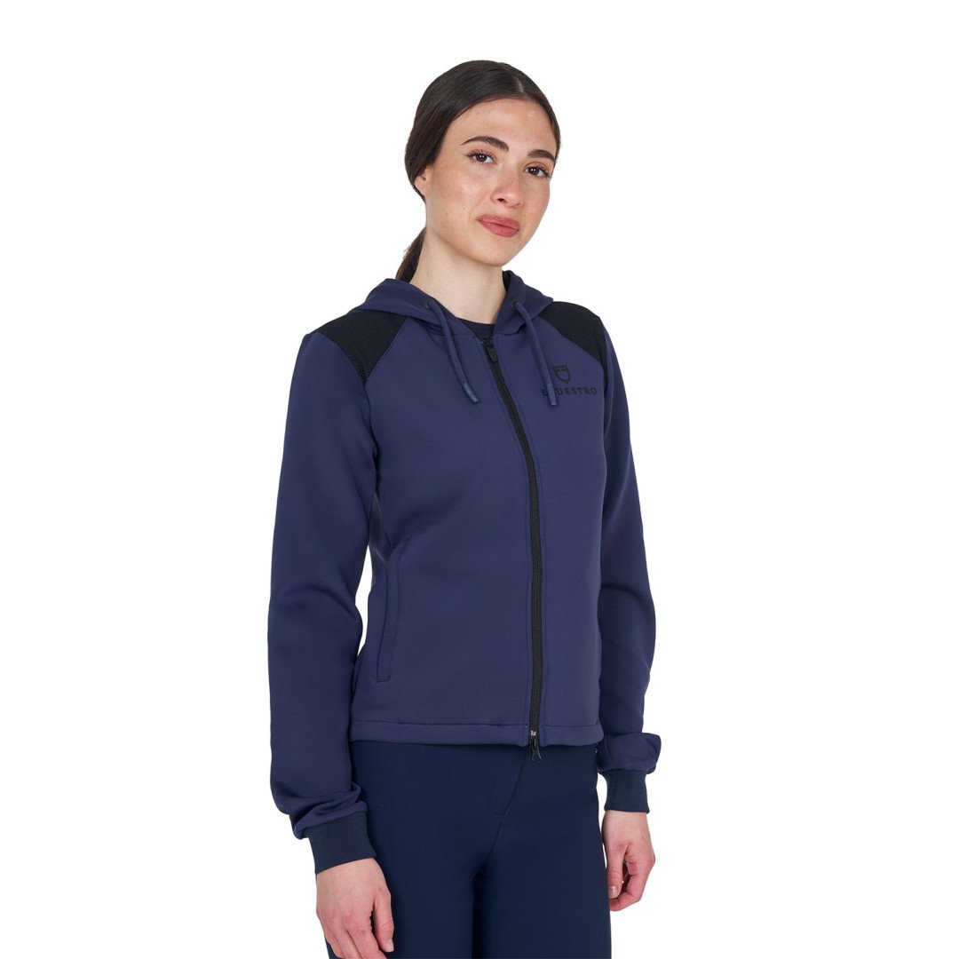 Sweat à capuche court pour femme