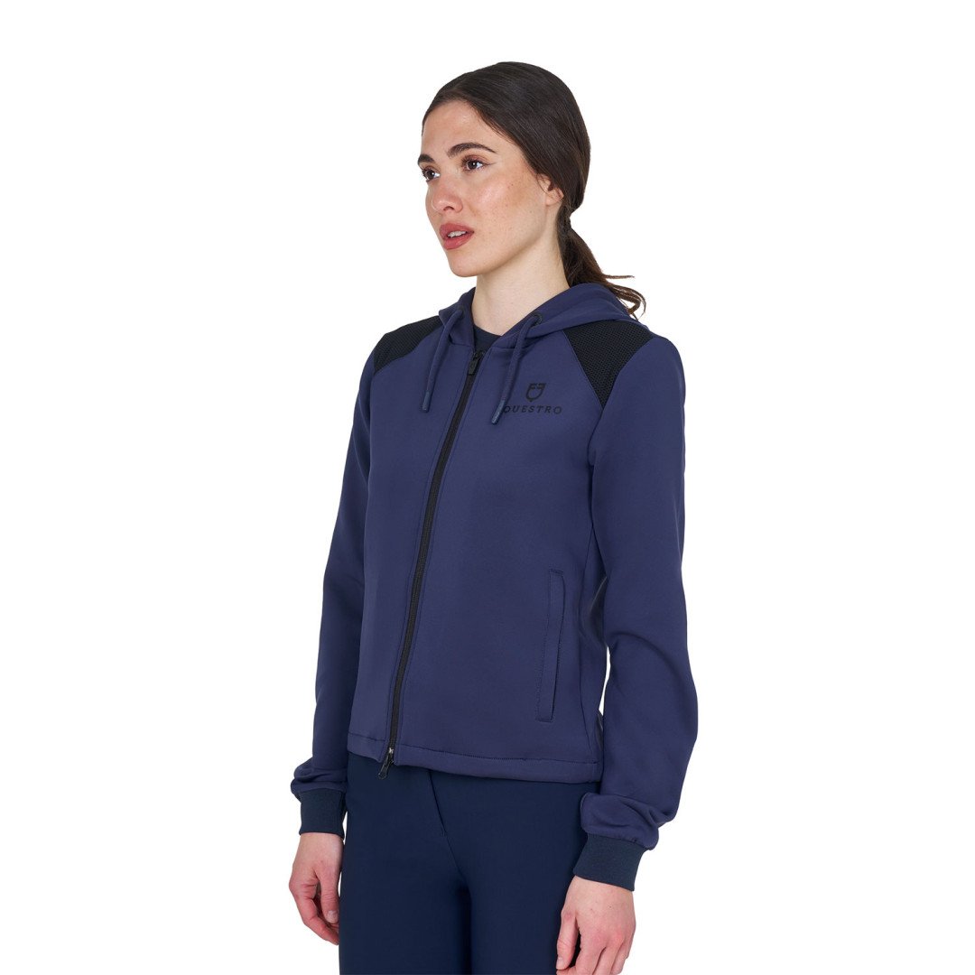 Sweat à capuche court pour femme