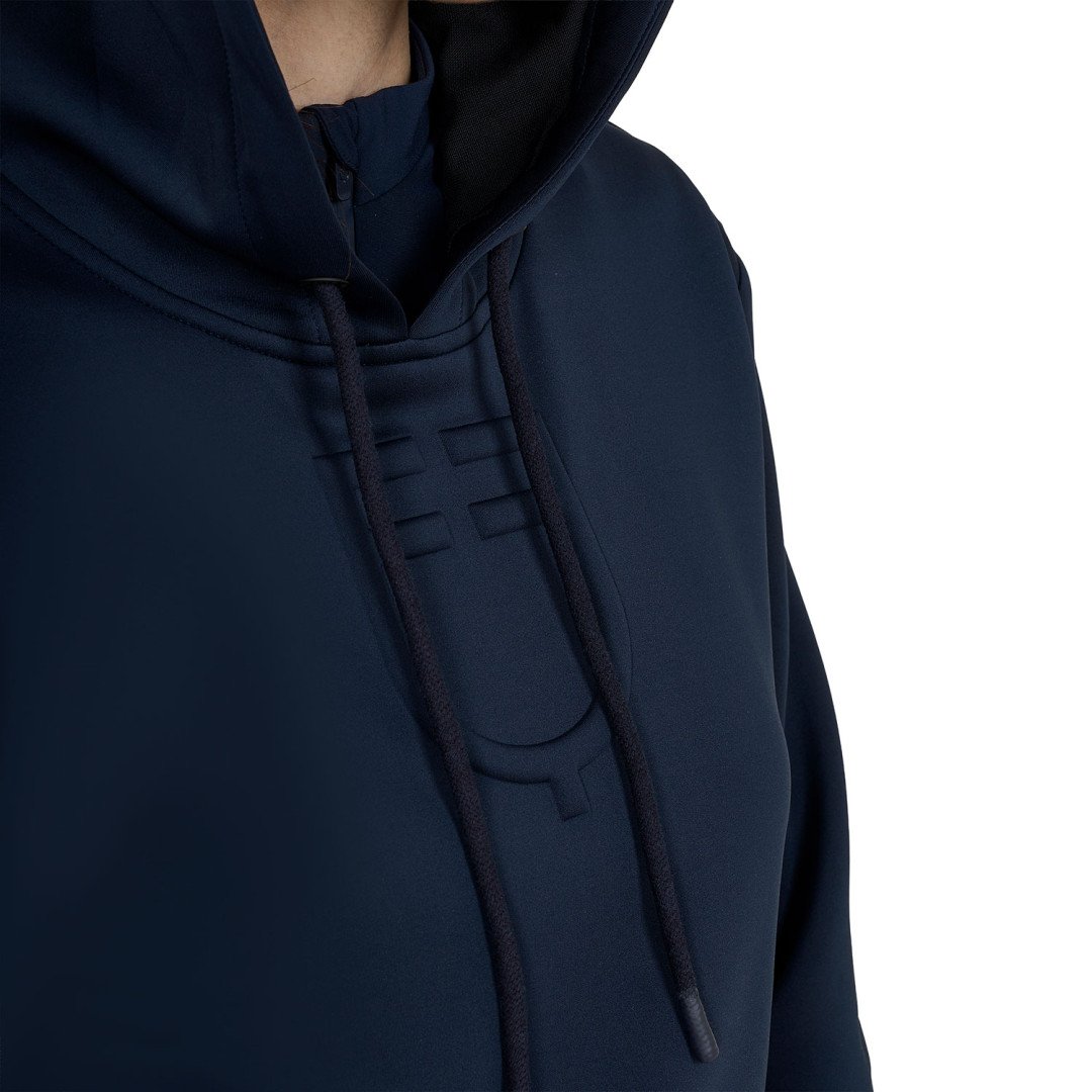 Felpa donna cut out con cappuccio