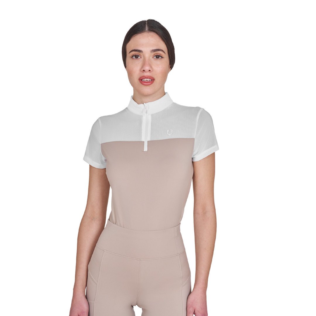 Women's mesh training polo shirt