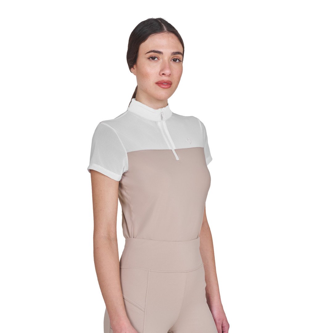 Women's mesh training polo shirt