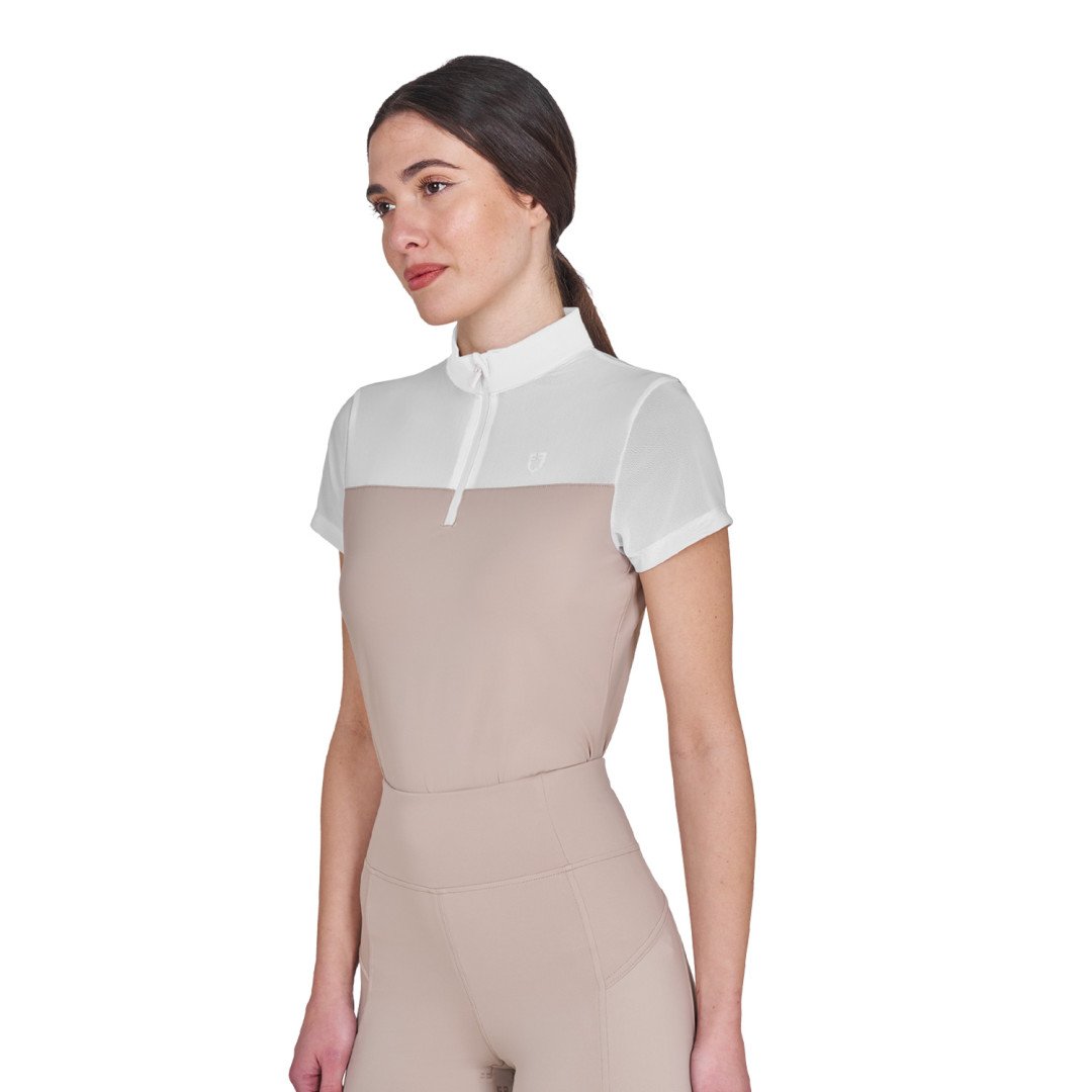 Women's mesh training polo shirt