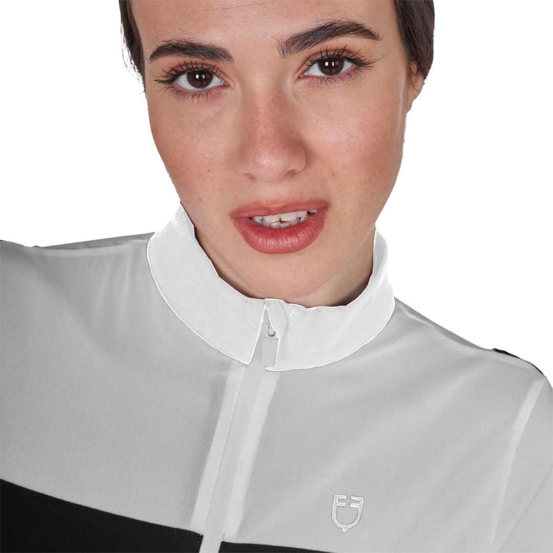 Women's mesh training polo shirt