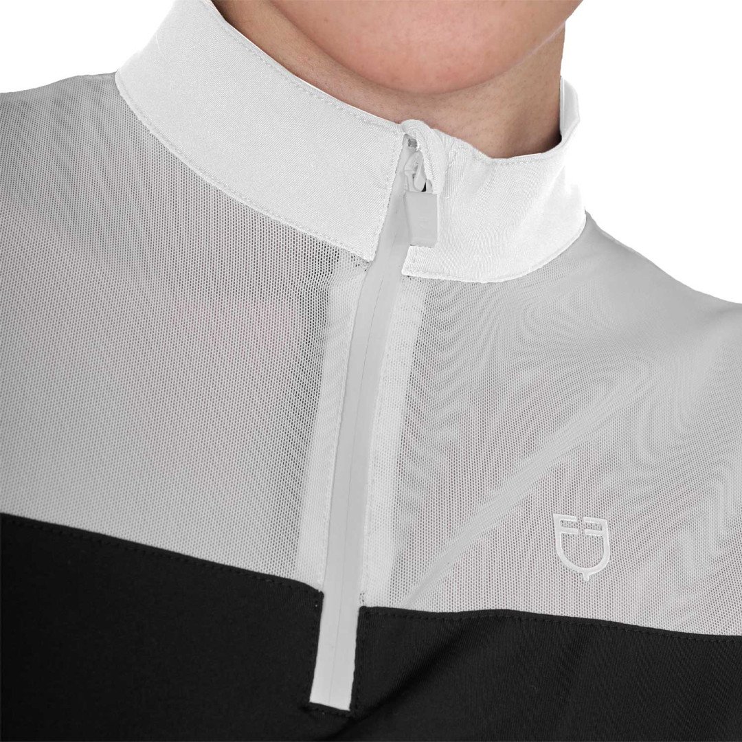 Women's mesh training polo shirt