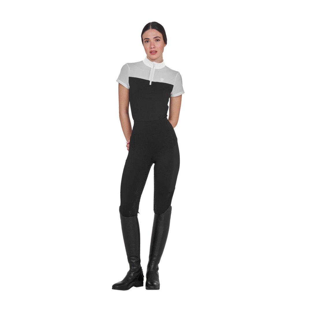 Women's mesh training polo shirt