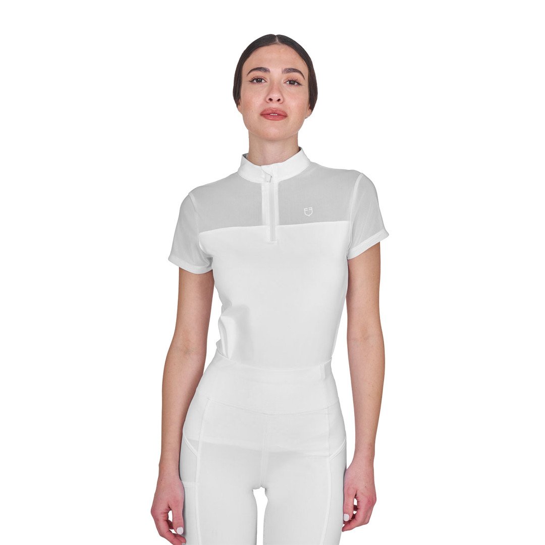 Women's mesh training polo shirt