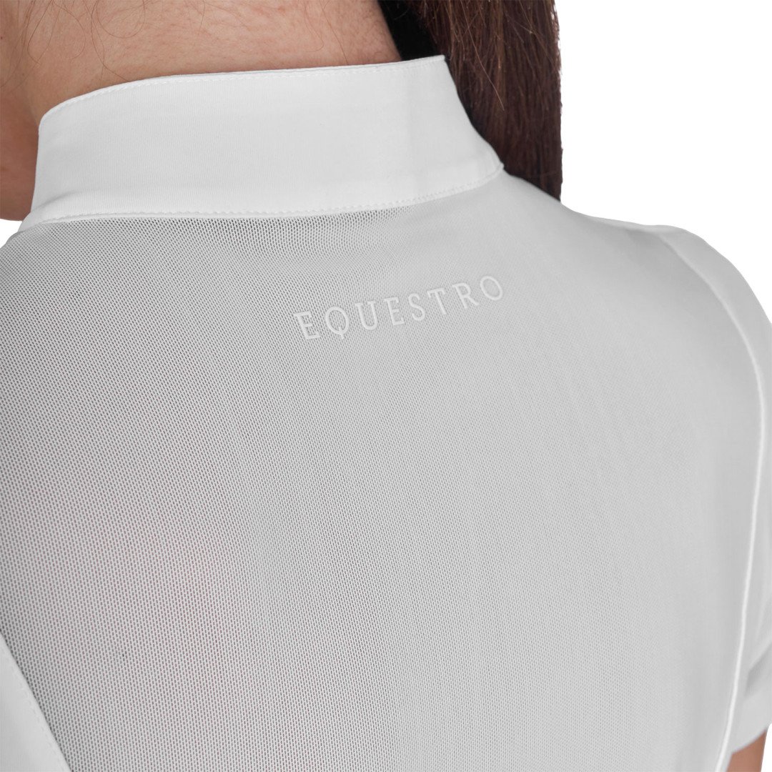 Women's mesh training polo shirt