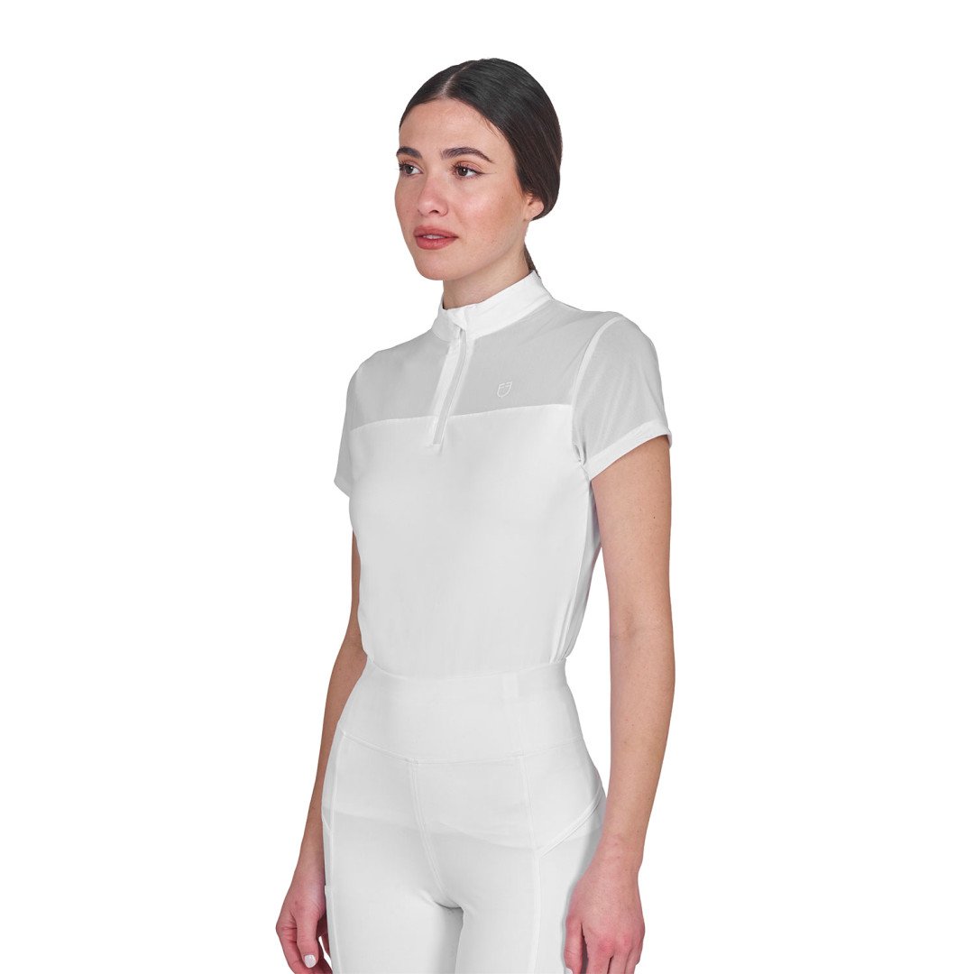 Women's mesh training polo shirt