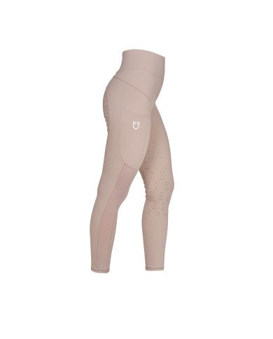 slim fit women's leggings with micro mesh inserts