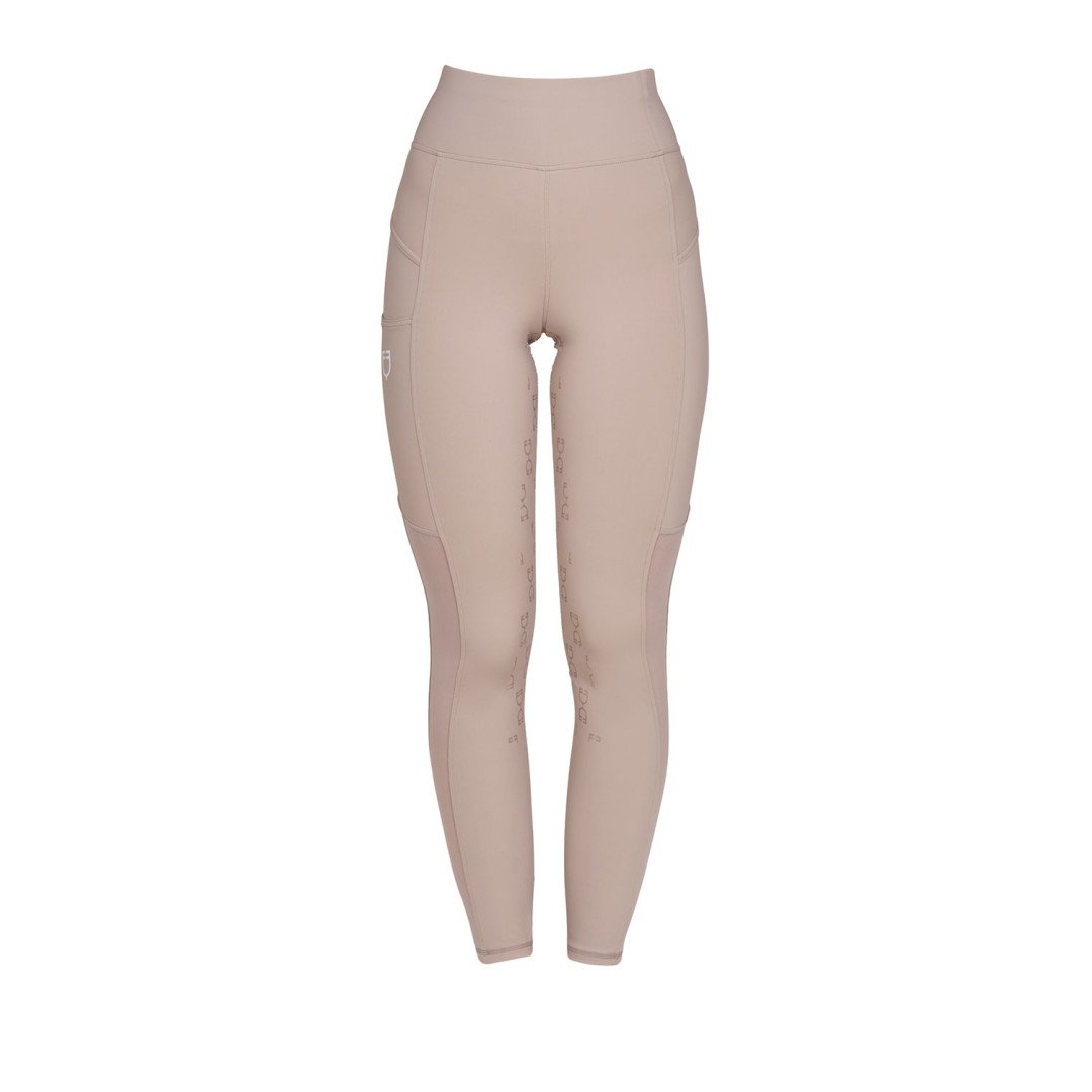 Leggings donna slim fit inserti micro mesh