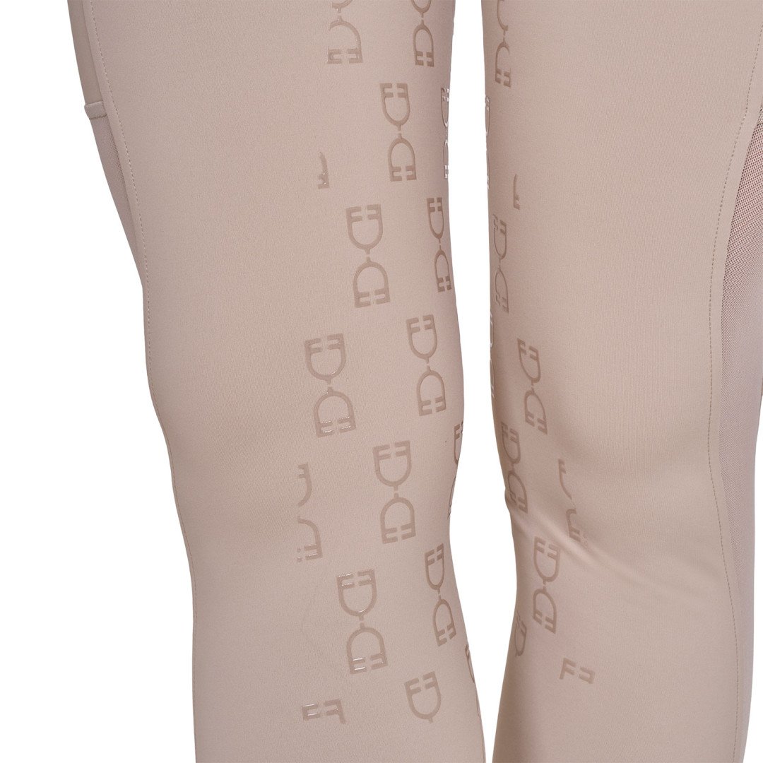 Leggings donna slim fit inserti micro mesh