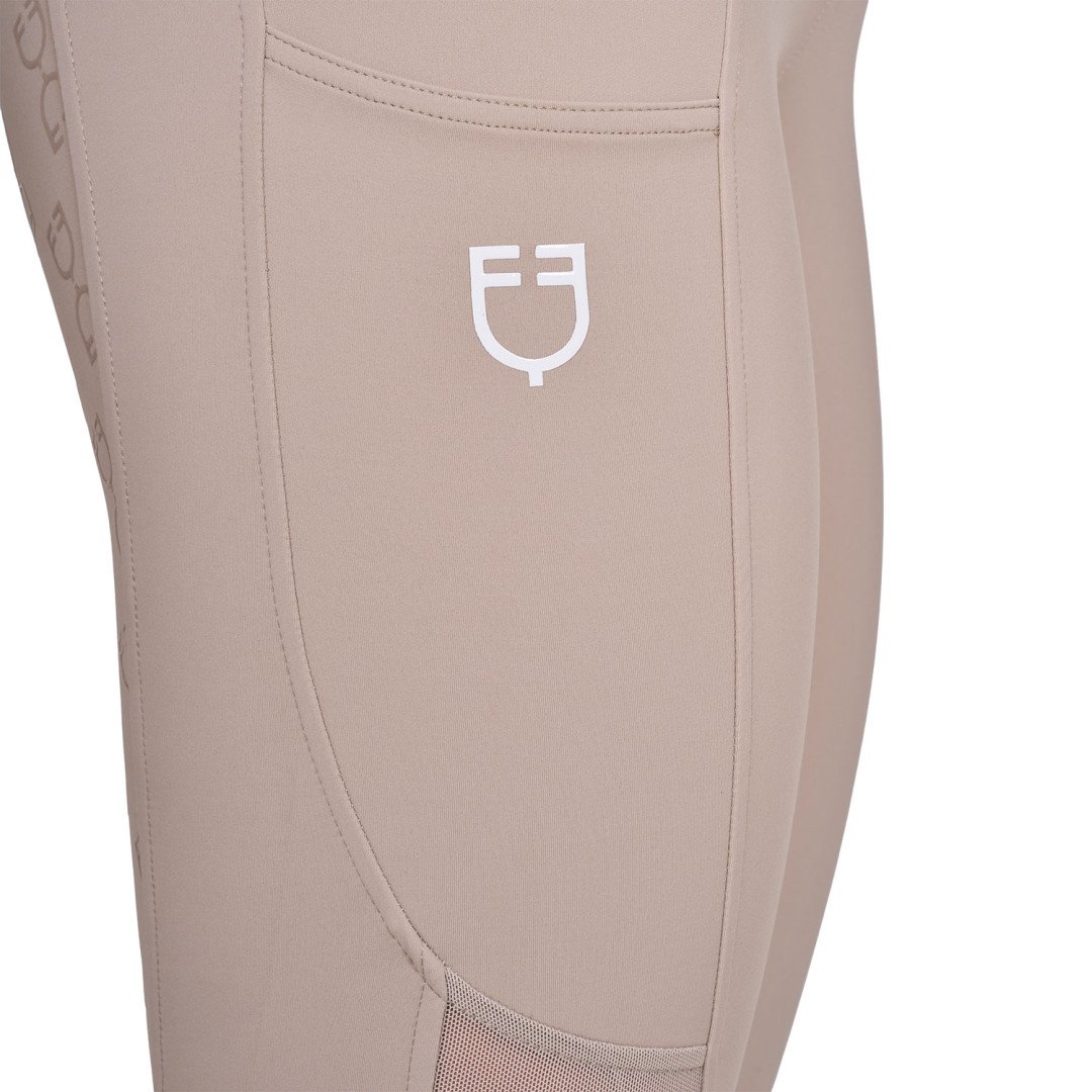 Leggings donna slim fit inserti micro mesh