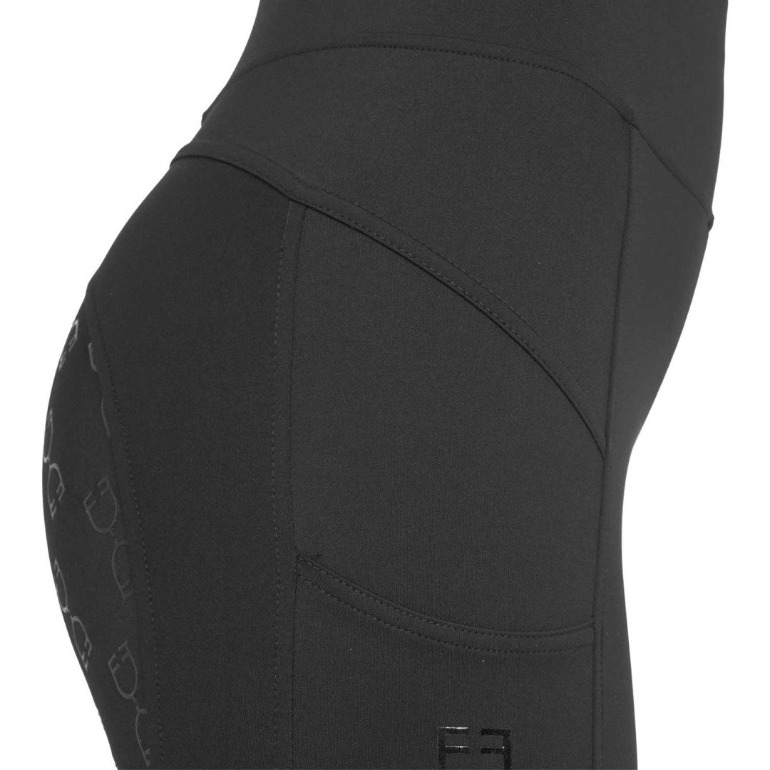 Leggings donna slim fit inserti micro mesh