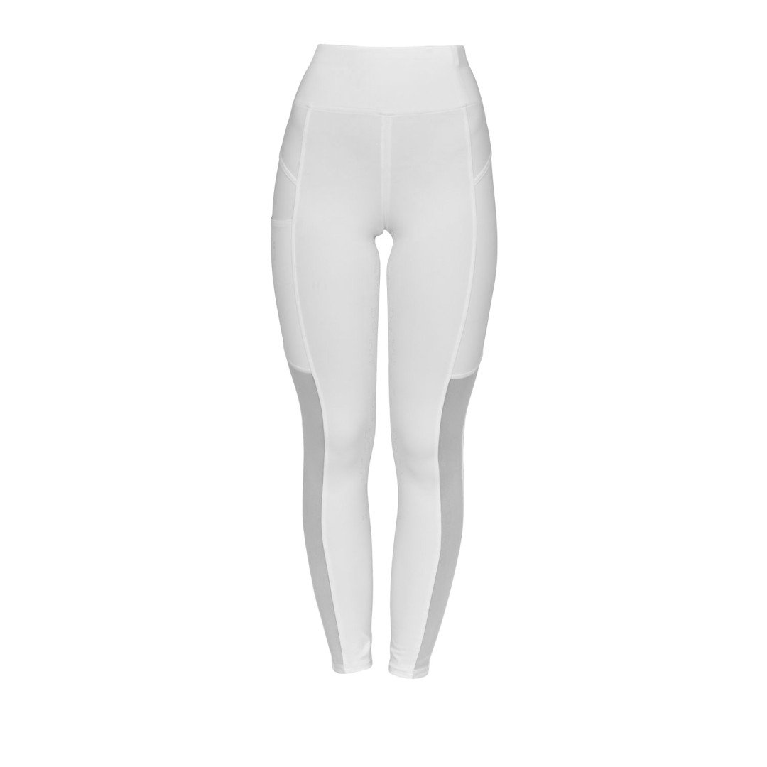 Leggings donna slim fit inserti micro mesh