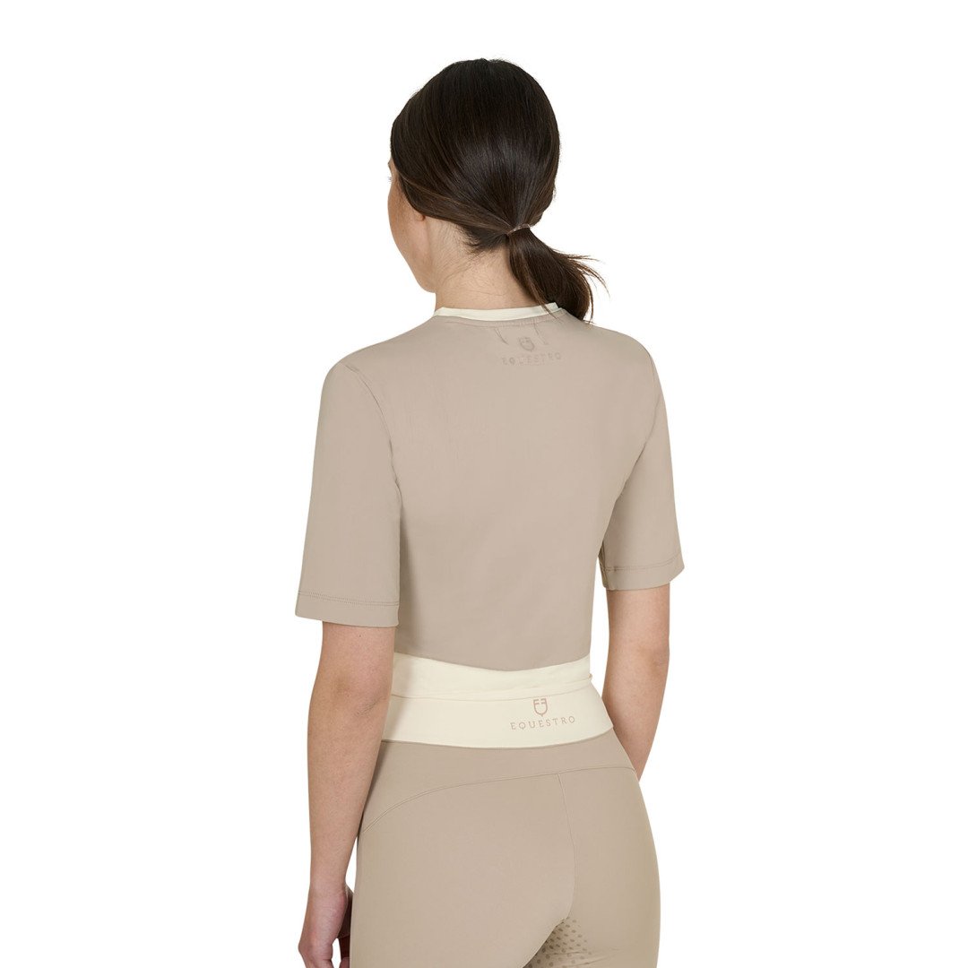 Equitação Clássica T-shirt crop donna in tessuto tecnico 40,90&nbsp;€