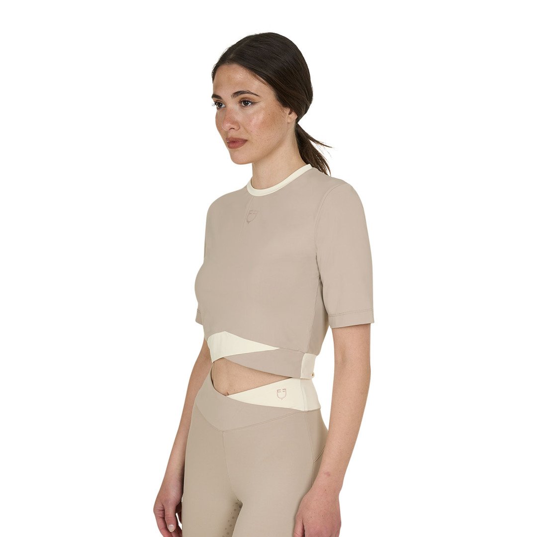 Equitação Clássica T-shirt crop donna in tessuto tecnico 40,90&nbsp;€