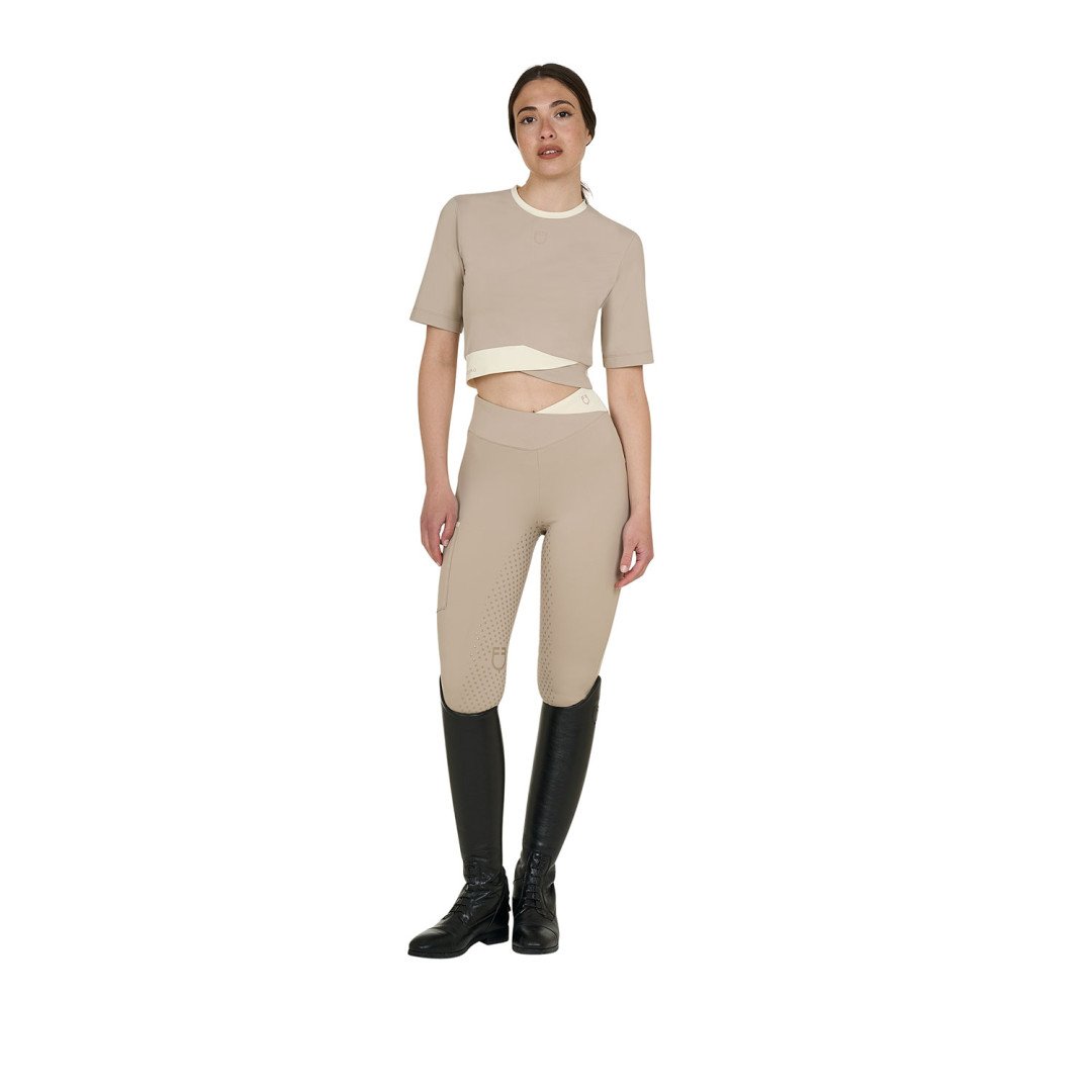 Equitação Clássica T-shirt crop donna in tessuto tecnico 40,90&nbsp;€