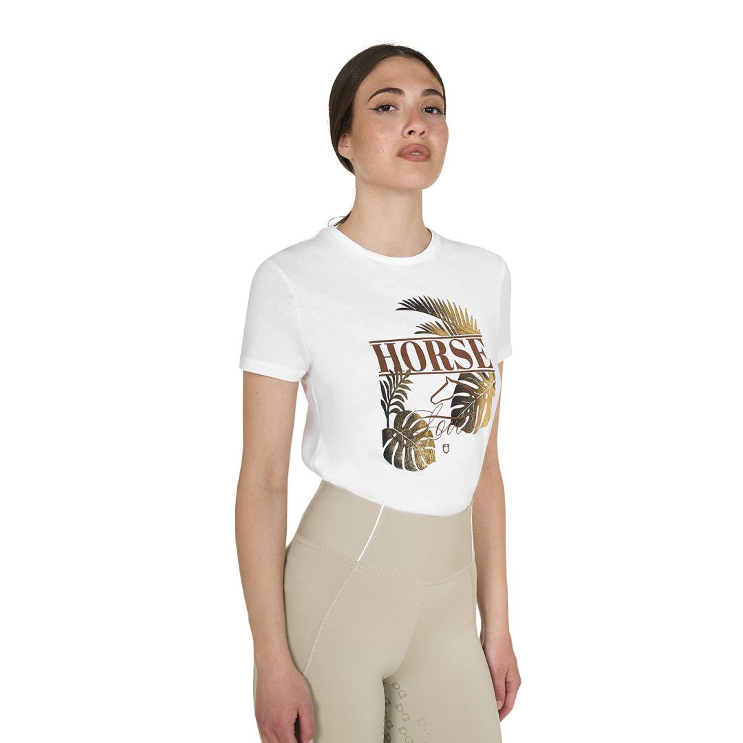 Equitation Anglaise T-shirt donna Horse Palm in cotone 45,08&nbsp;€