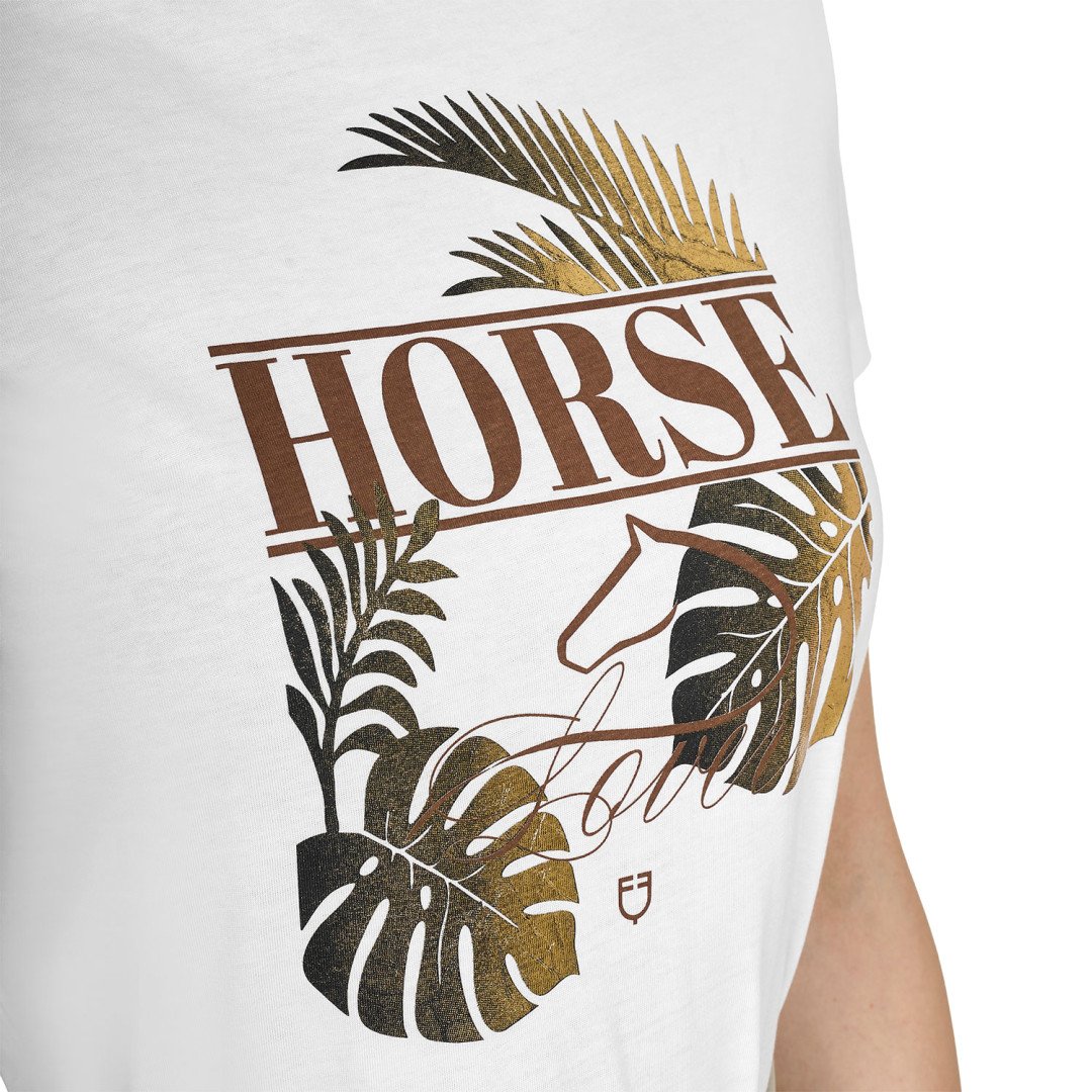 Equitation Anglaise T-shirt donna Horse Palm in cotone 45,08&nbsp;€
