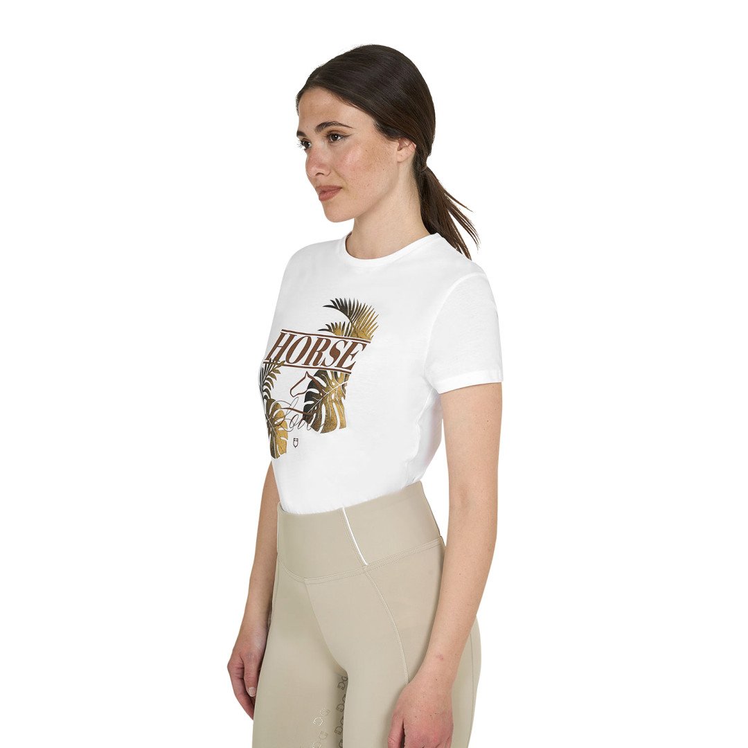 Equitation Anglaise T-shirt donna Horse Palm in cotone 45,08&nbsp;€