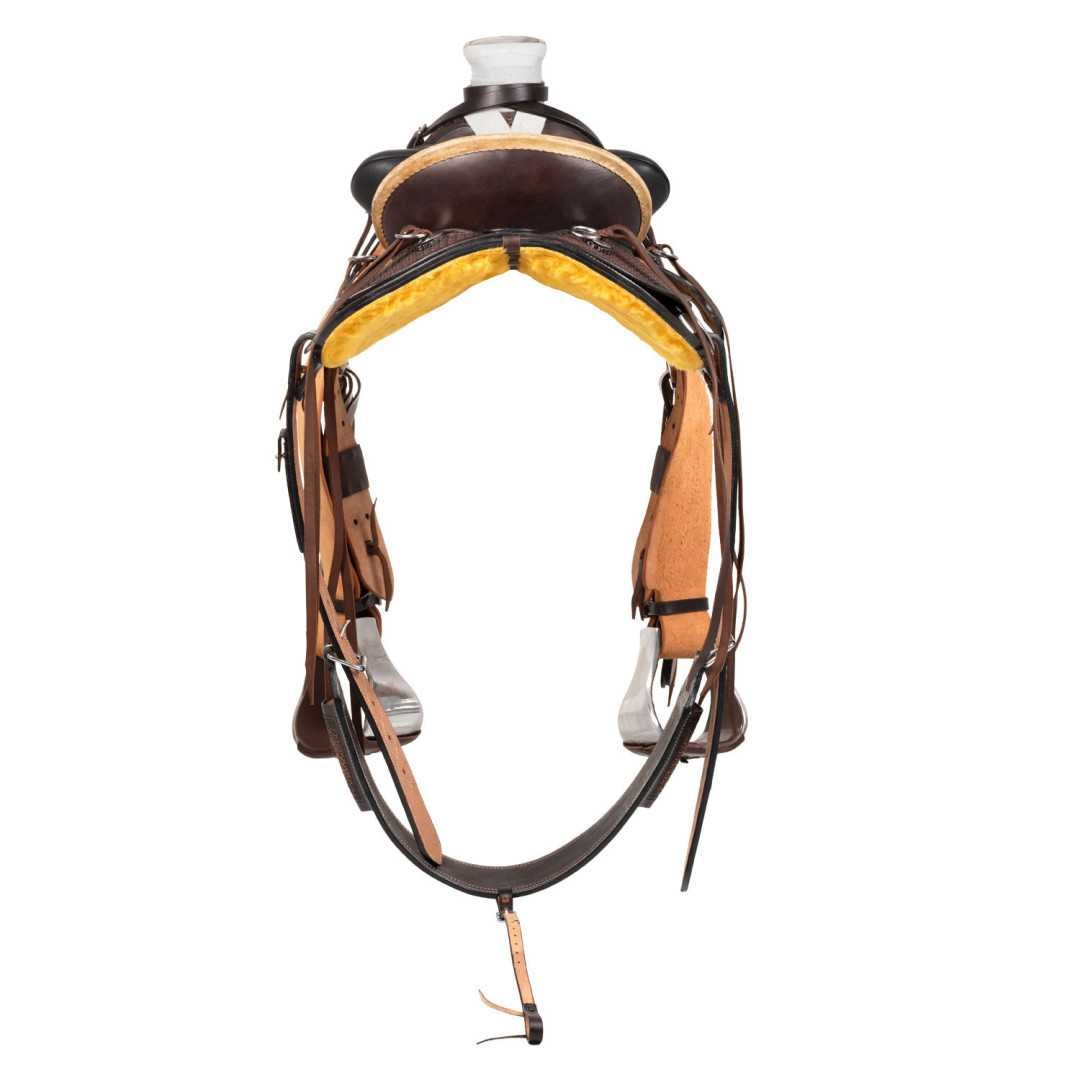 sillas trabajo Cinchas Silla Western Dusty con cincha trasera y protector de cuchillo. 1,00&nbsp;€