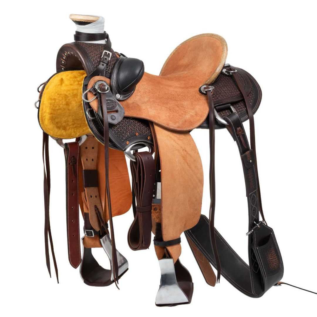 Selle da Lavoro SELLA WADE WESTERN DUSTY CON SOTTOPANCIA POSTERIORE E PARACOLTELLO 1,00&nbsp;€